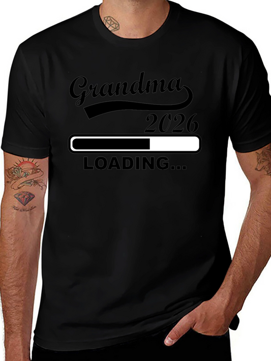 Grandma 2026 Loading T-Shirt - Expecting Announcement Tee