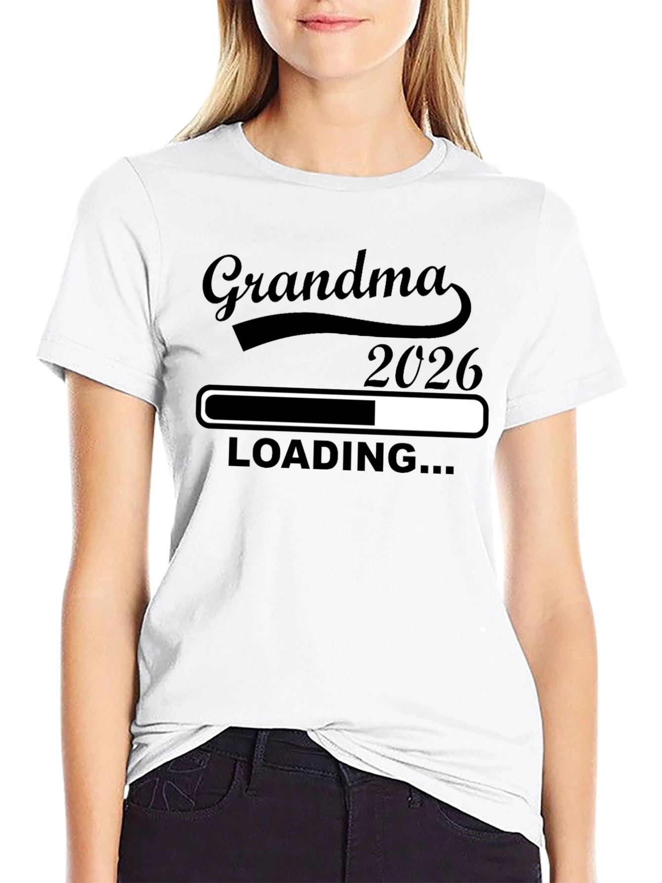 Grandma 2026 Loading T-Shirt - Expecting Announcement Tee