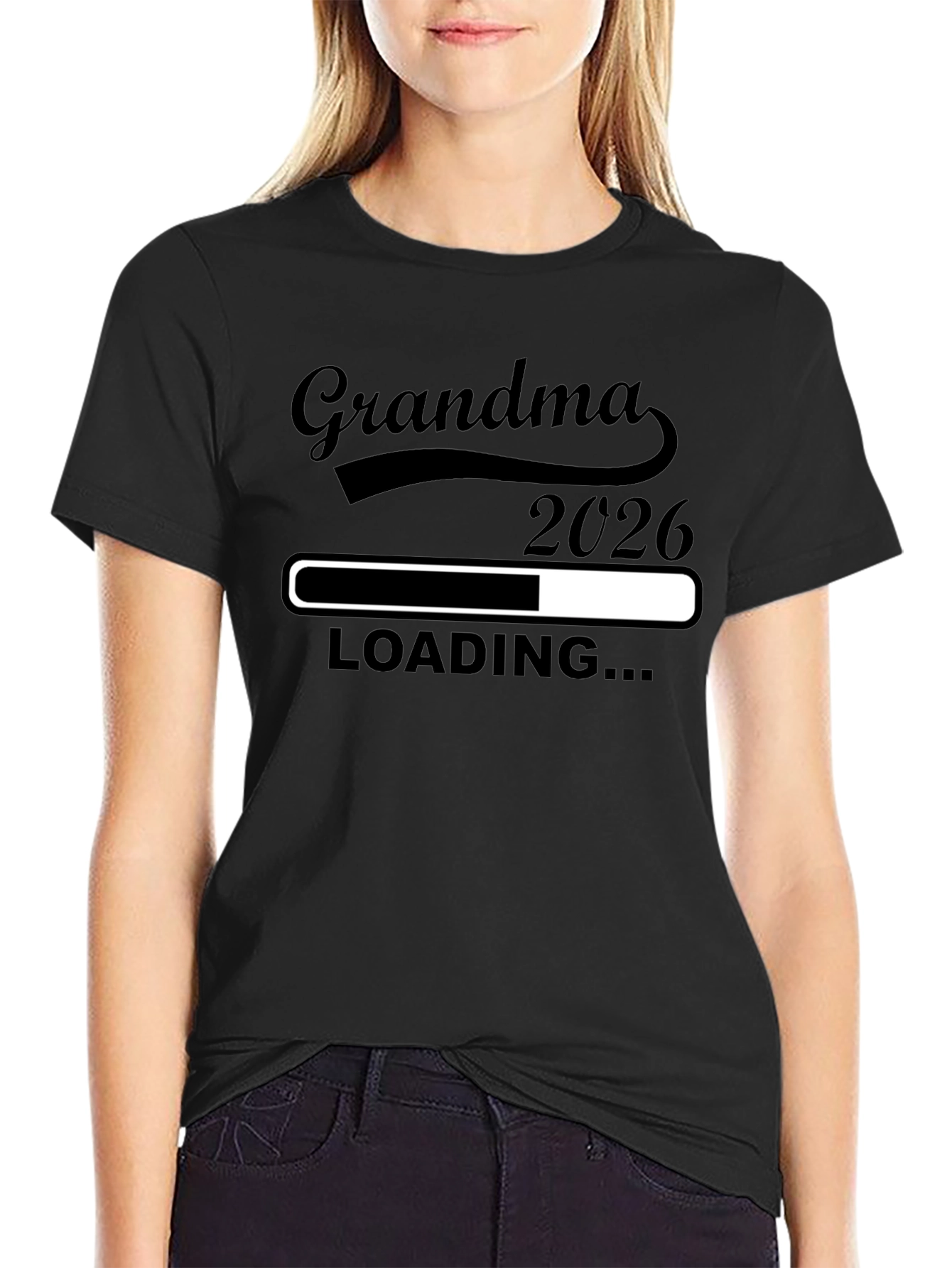Grandma 2026 Loading T-Shirt - Expecting Announcement Tee