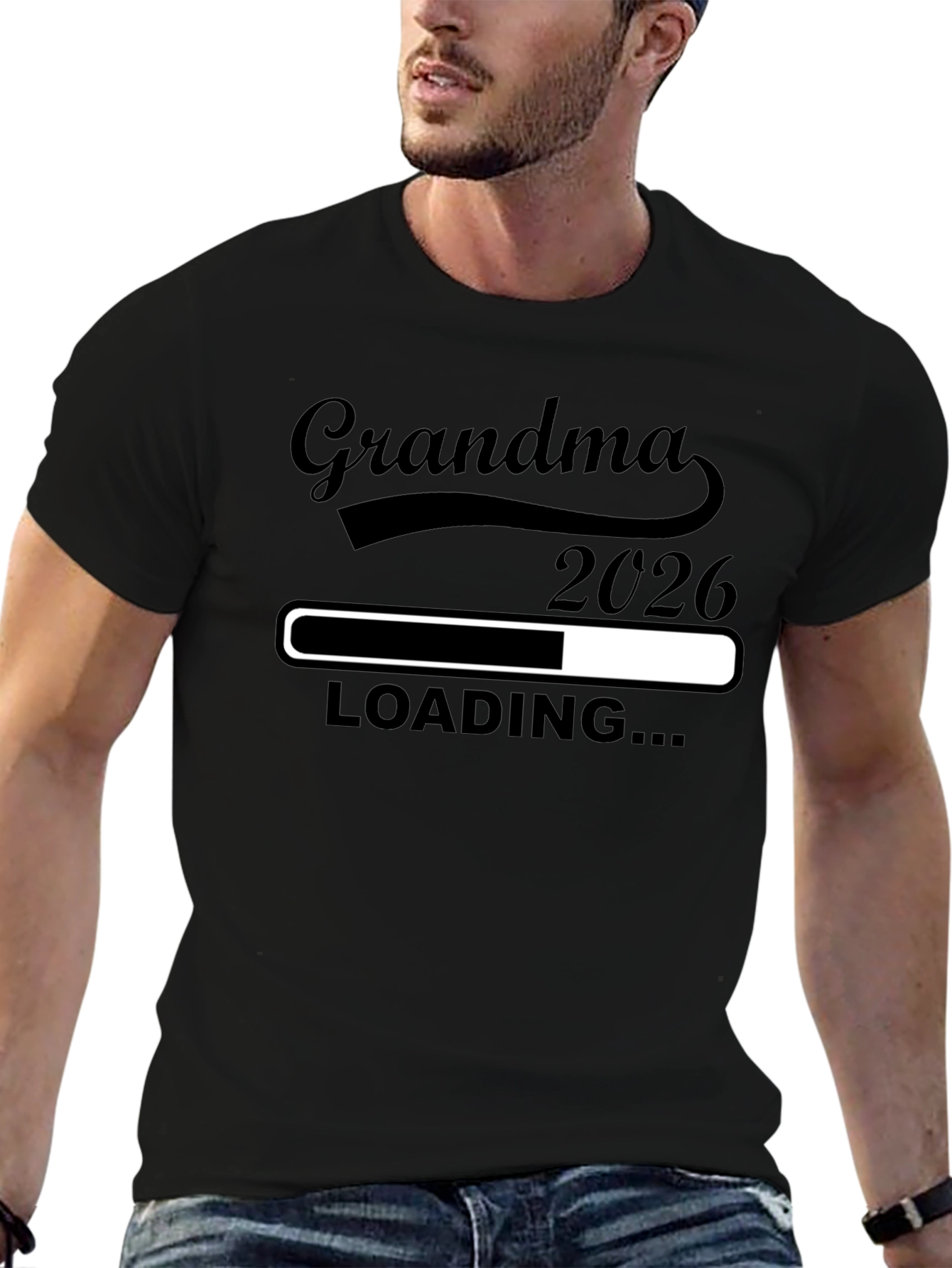 Grandma 2026 Loading T-Shirt - Expecting Announcement Tee