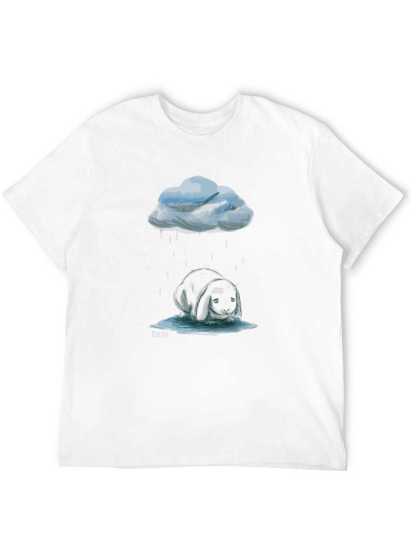 Rainy Day Bunny Tee - Dark Humor T-Shirt