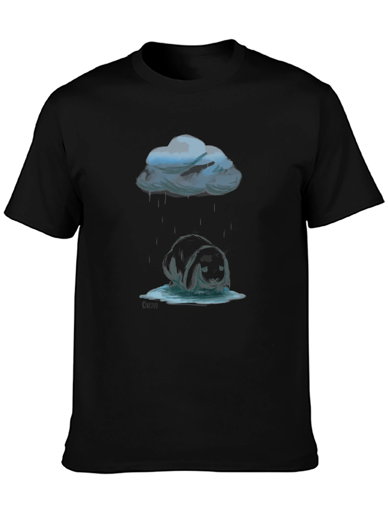Rainy Day Bunny Tee - Dark Humor T-Shirt