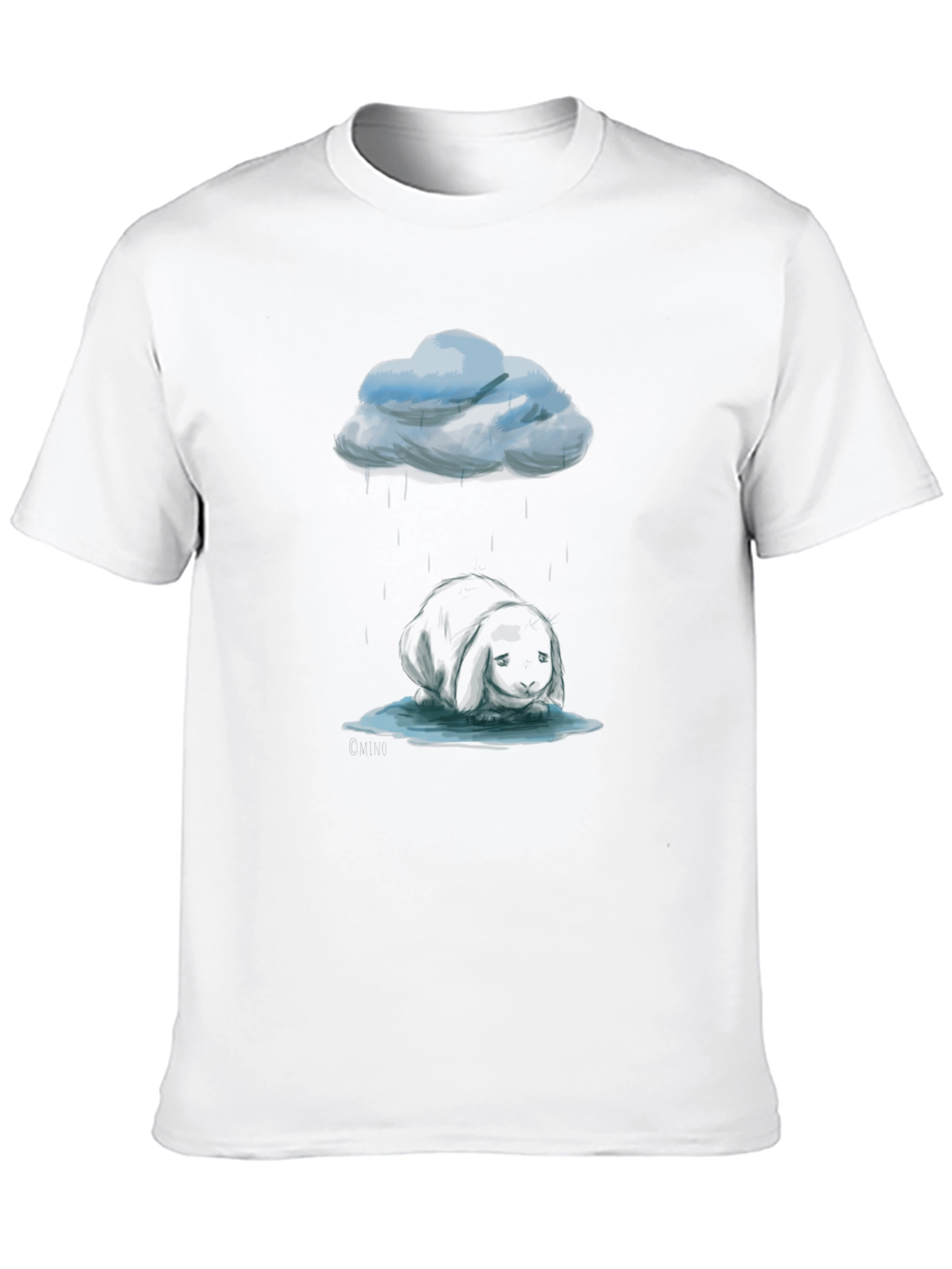 Rainy Day Bunny Tee - Dark Humor T-Shirt