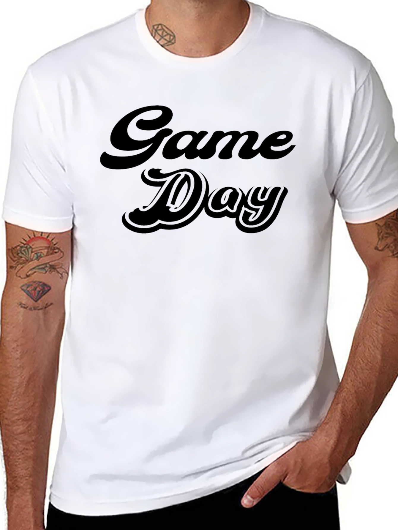 Game Day Black Graphic Tee