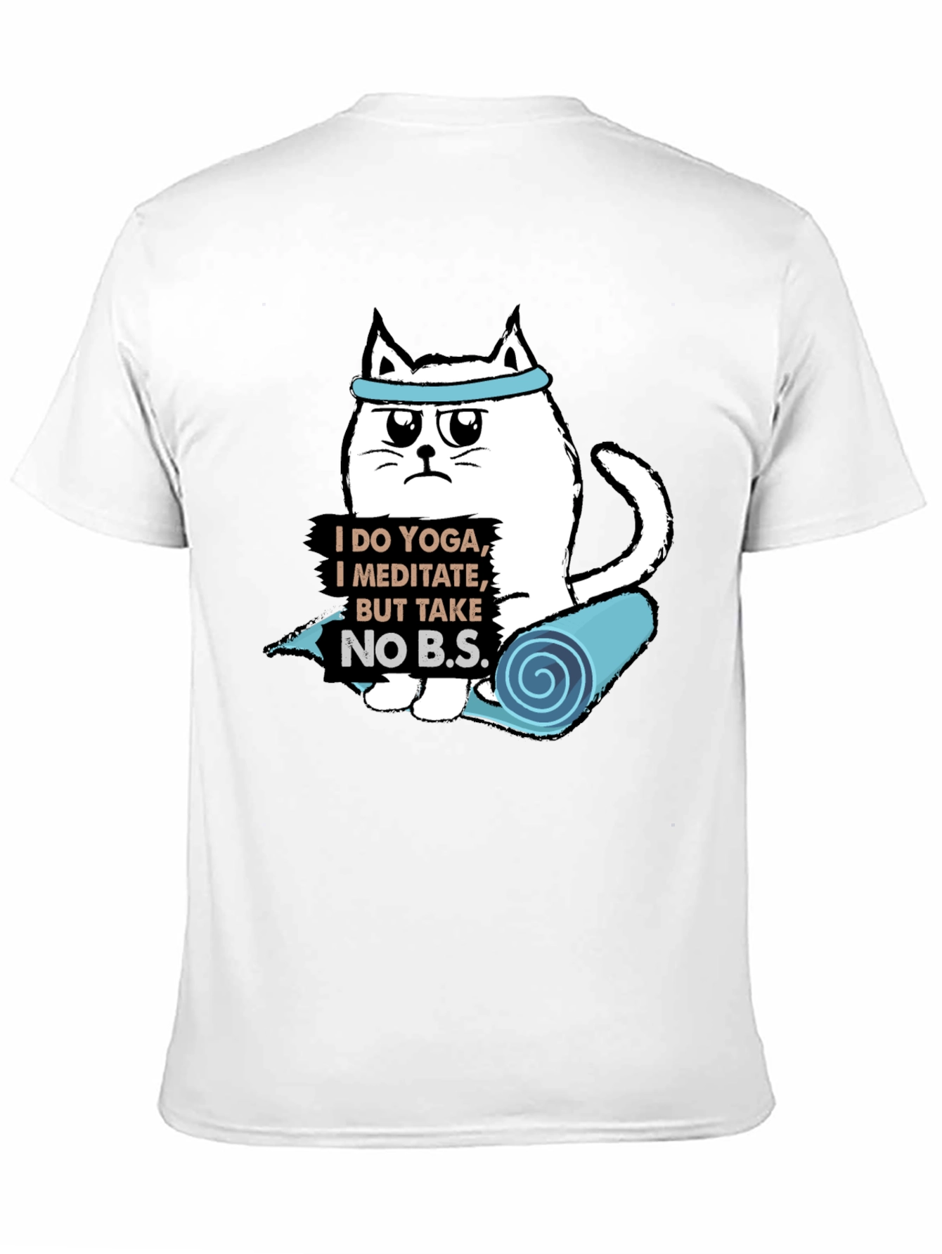 Yoga Cat T-Shirt: Meditate & Take No BS!