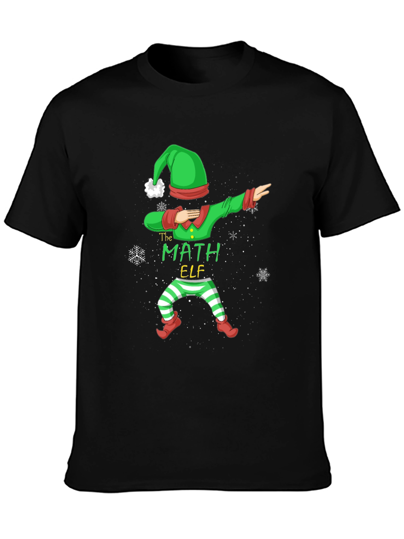 Math Elf Dabbing Christmas T-Shirt