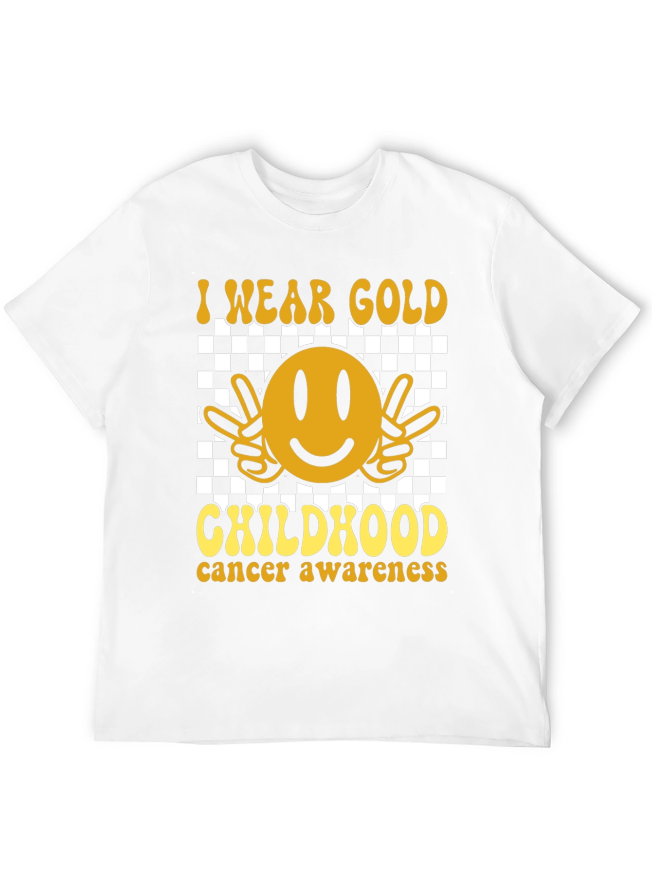 I Wear Gold Childhood Cancer Awareness Tee