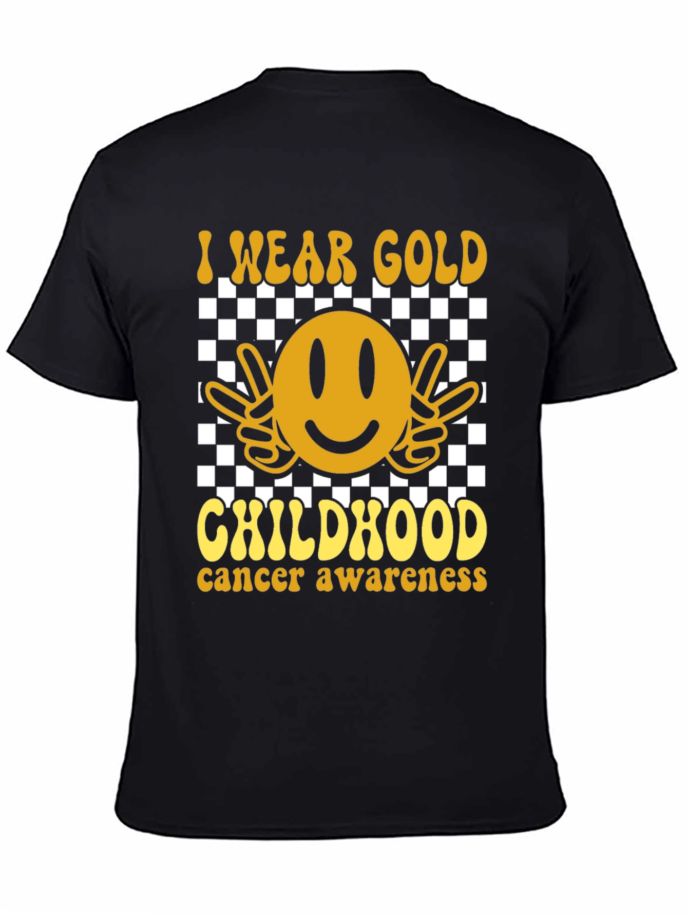 I Wear Gold Childhood Cancer Awareness Tee
