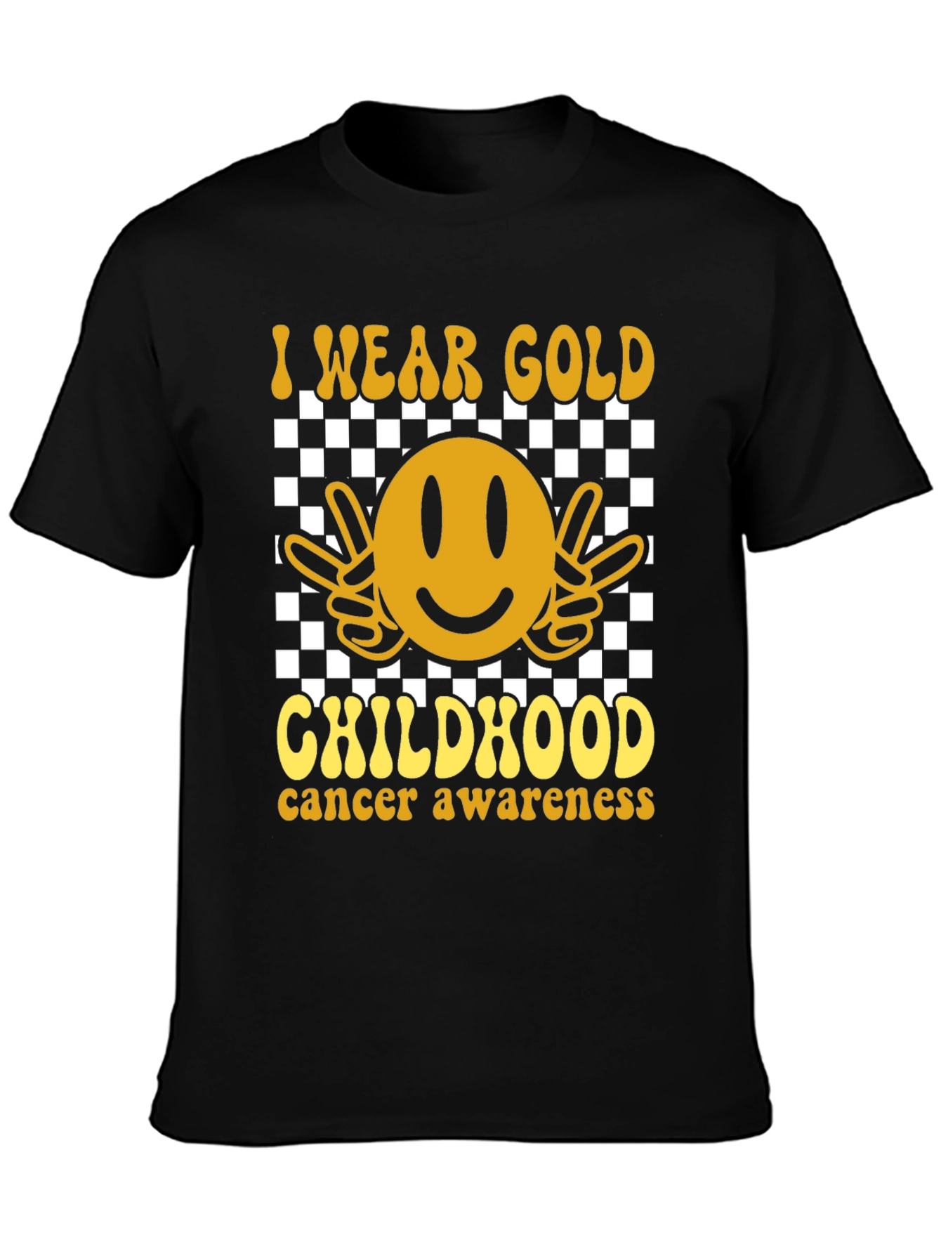 I Wear Gold Childhood Cancer Awareness Tee