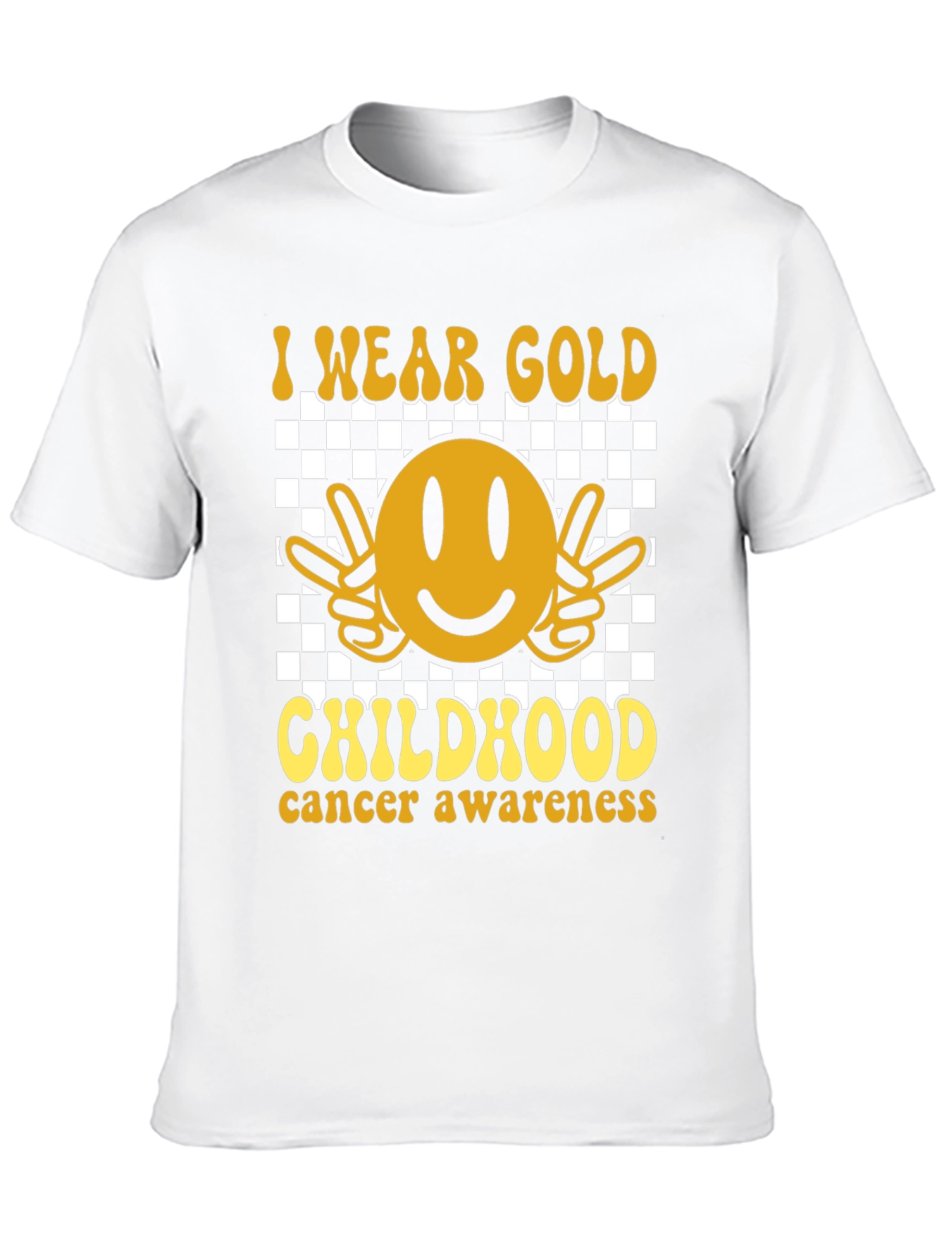 I Wear Gold Childhood Cancer Awareness Tee