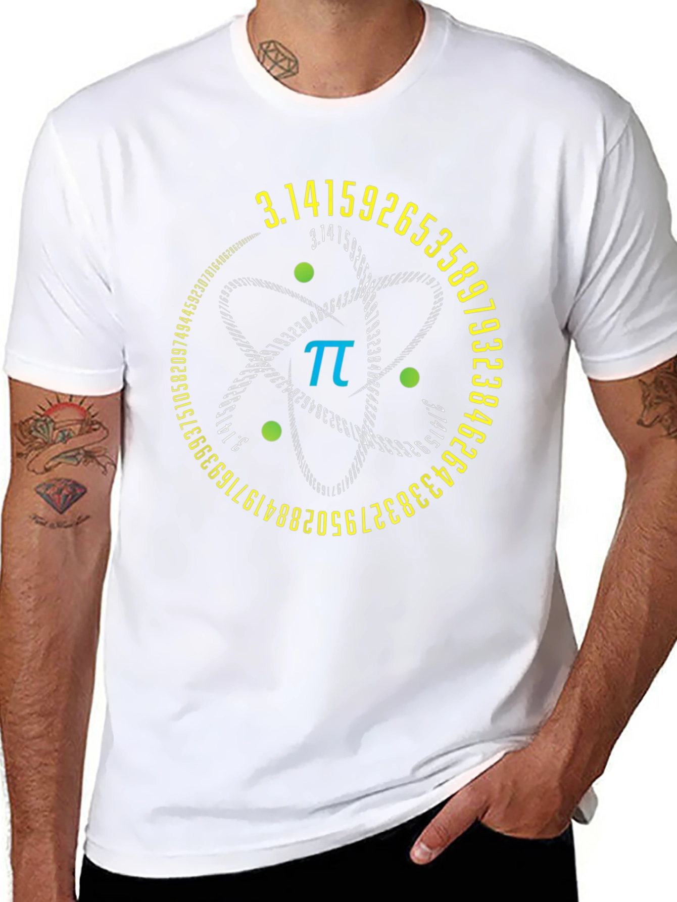 Pi Atom T-Shirt - Math & Science Tee