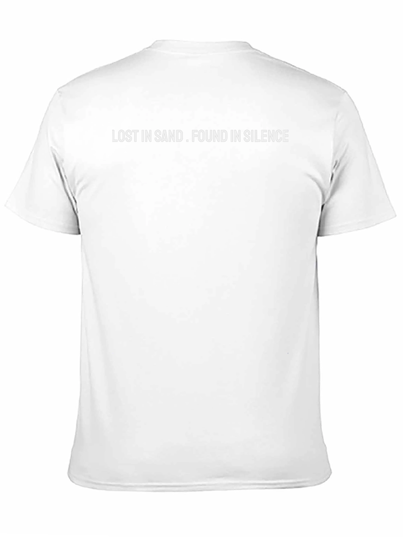 Lost in Sand Found in Silence Black T-Shirt