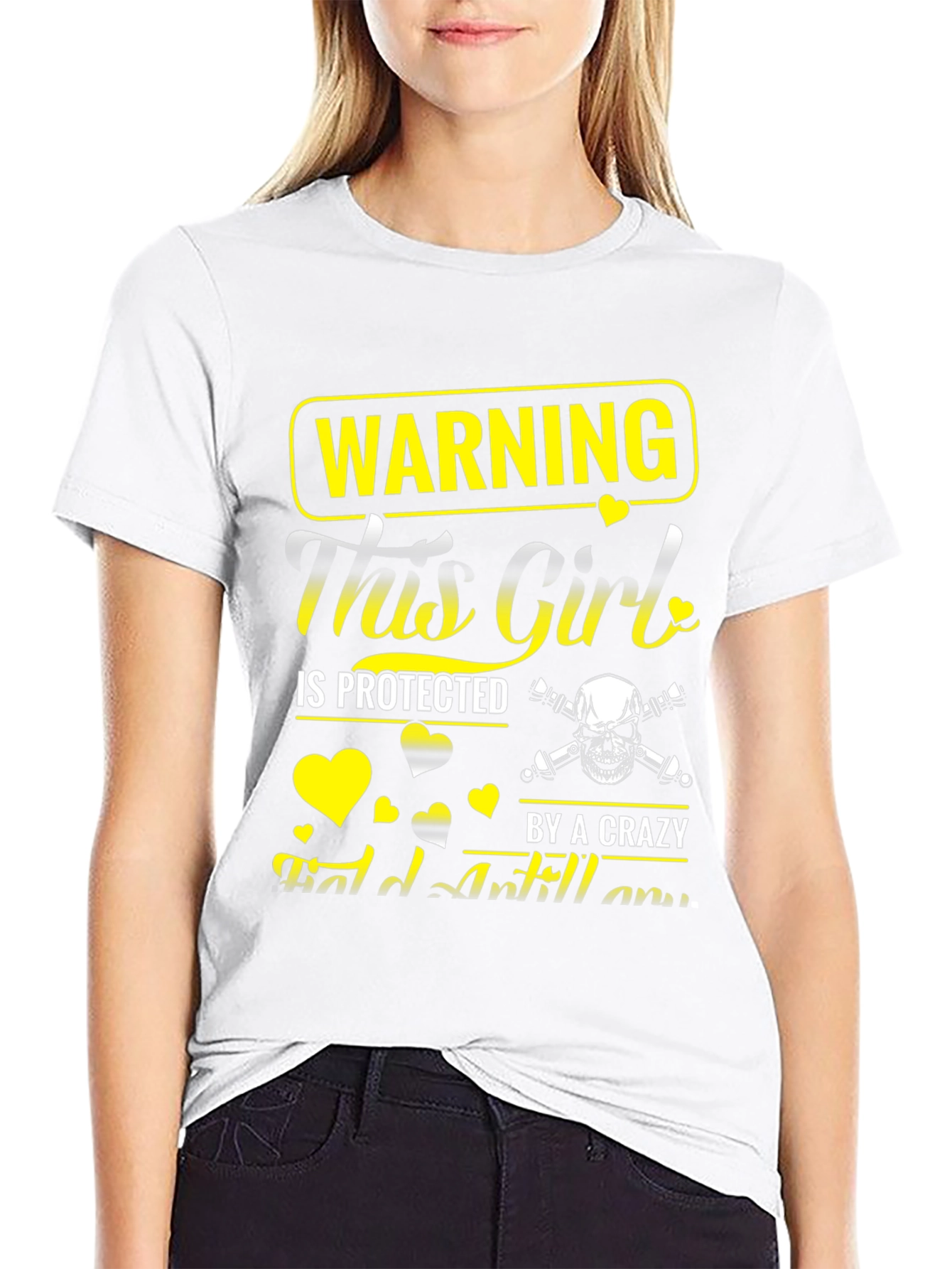 Warning: Protected Girl Graphic Tee