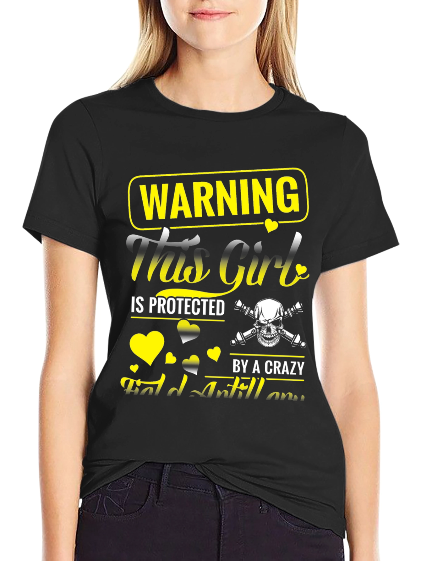 Warning: Protected Girl Graphic Tee