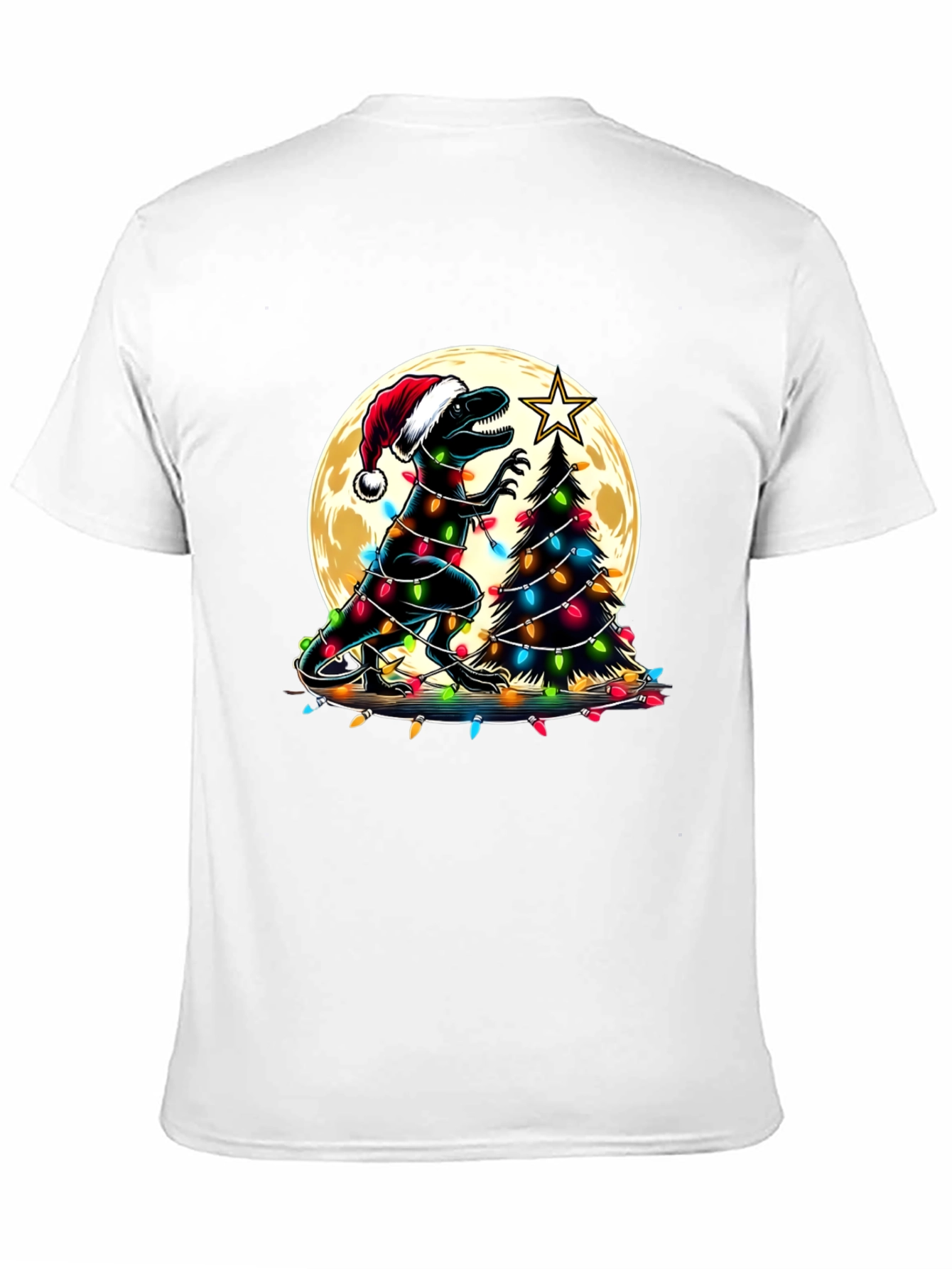 Festive Dinosaur Christmas T-Shirt