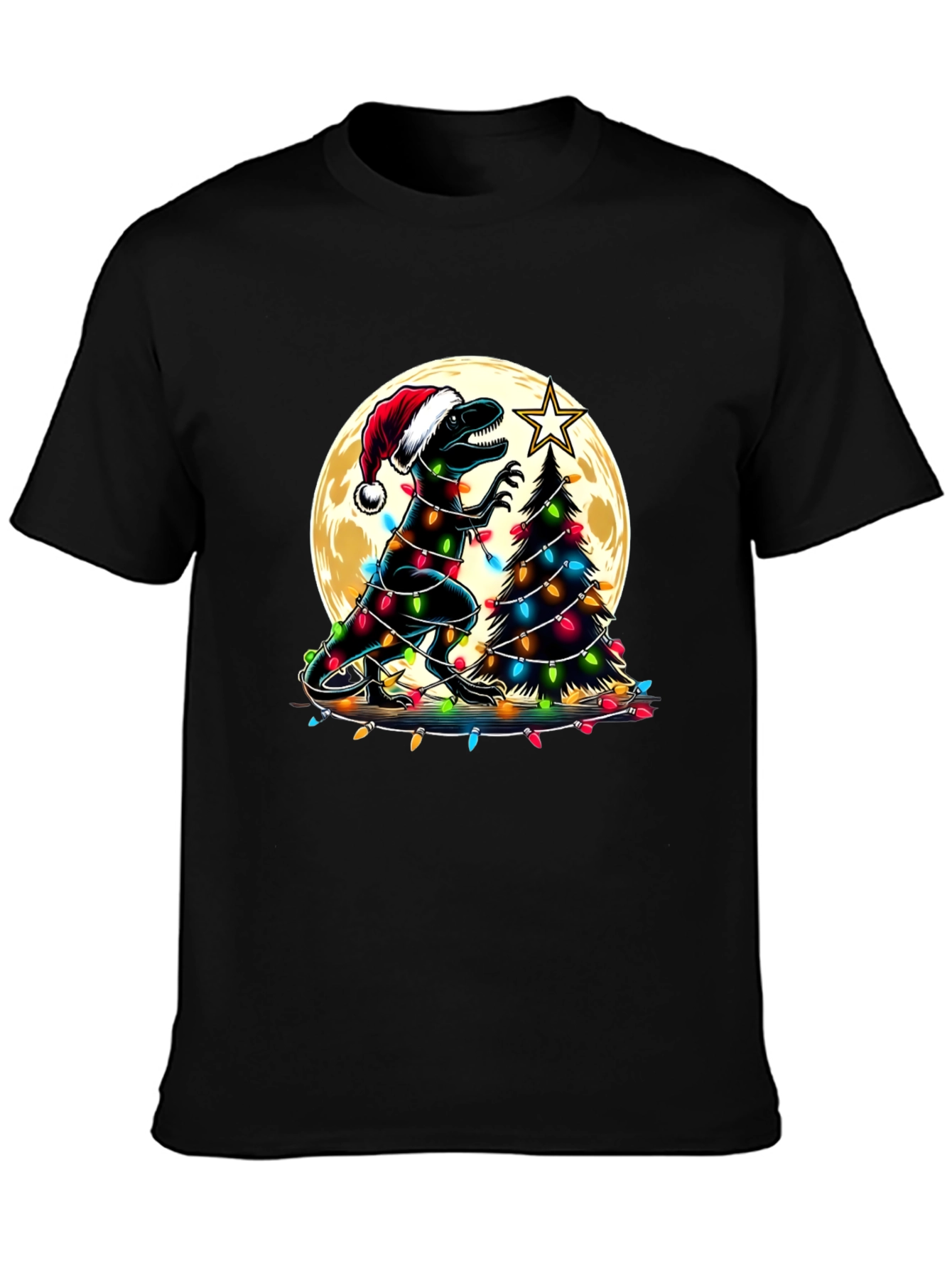 Festive Dinosaur Christmas T-Shirt