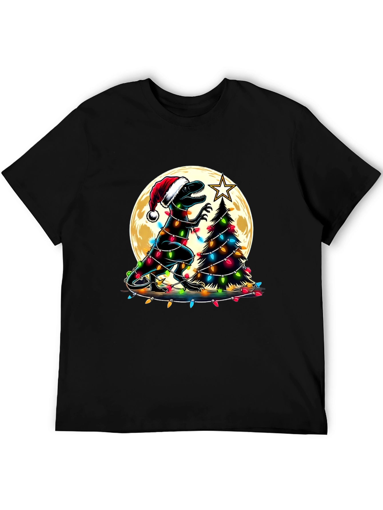 Festive Dinosaur Christmas T-Shirt