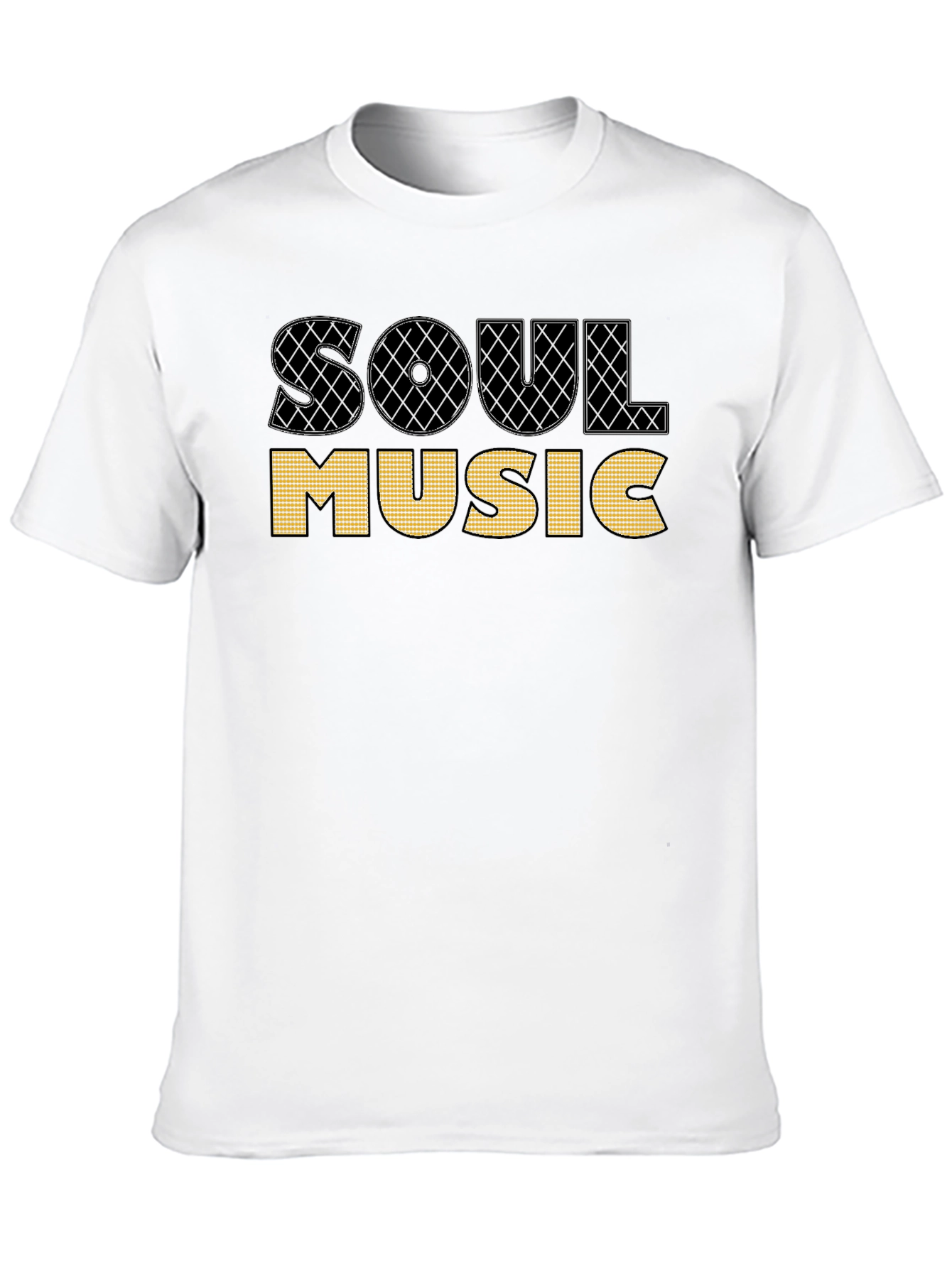 Soul Music Graphic T-Shirt Black Cotton Tee