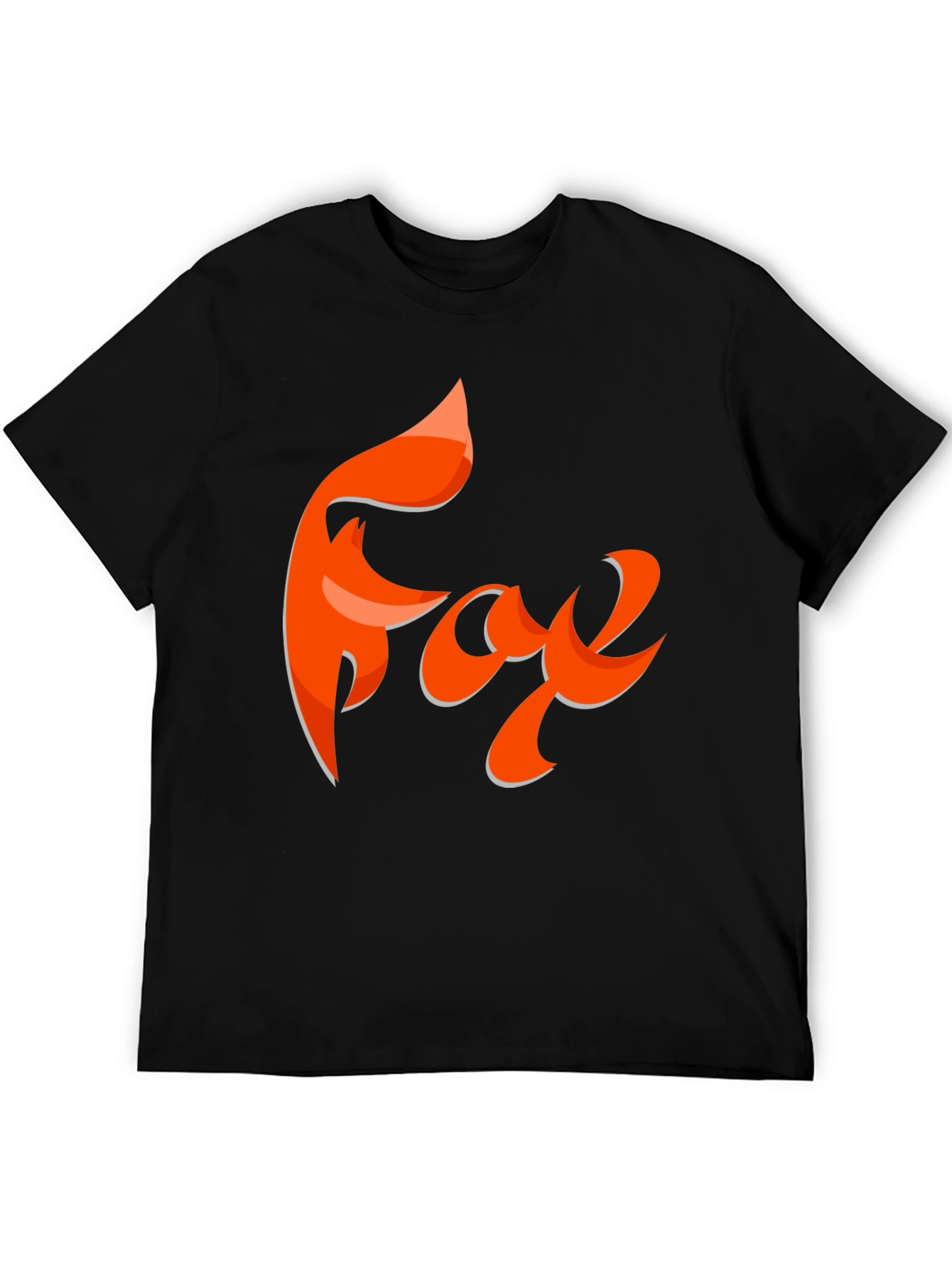 Fox Graphic T-Shirt - Black