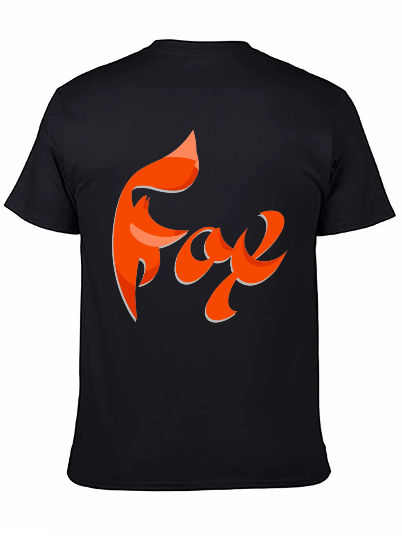 Fox Graphic T-Shirt - Black