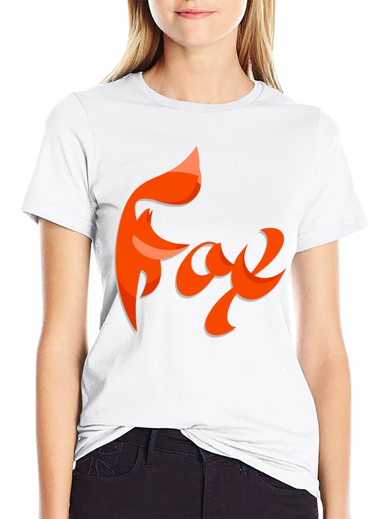Fox Graphic T-Shirt - Black