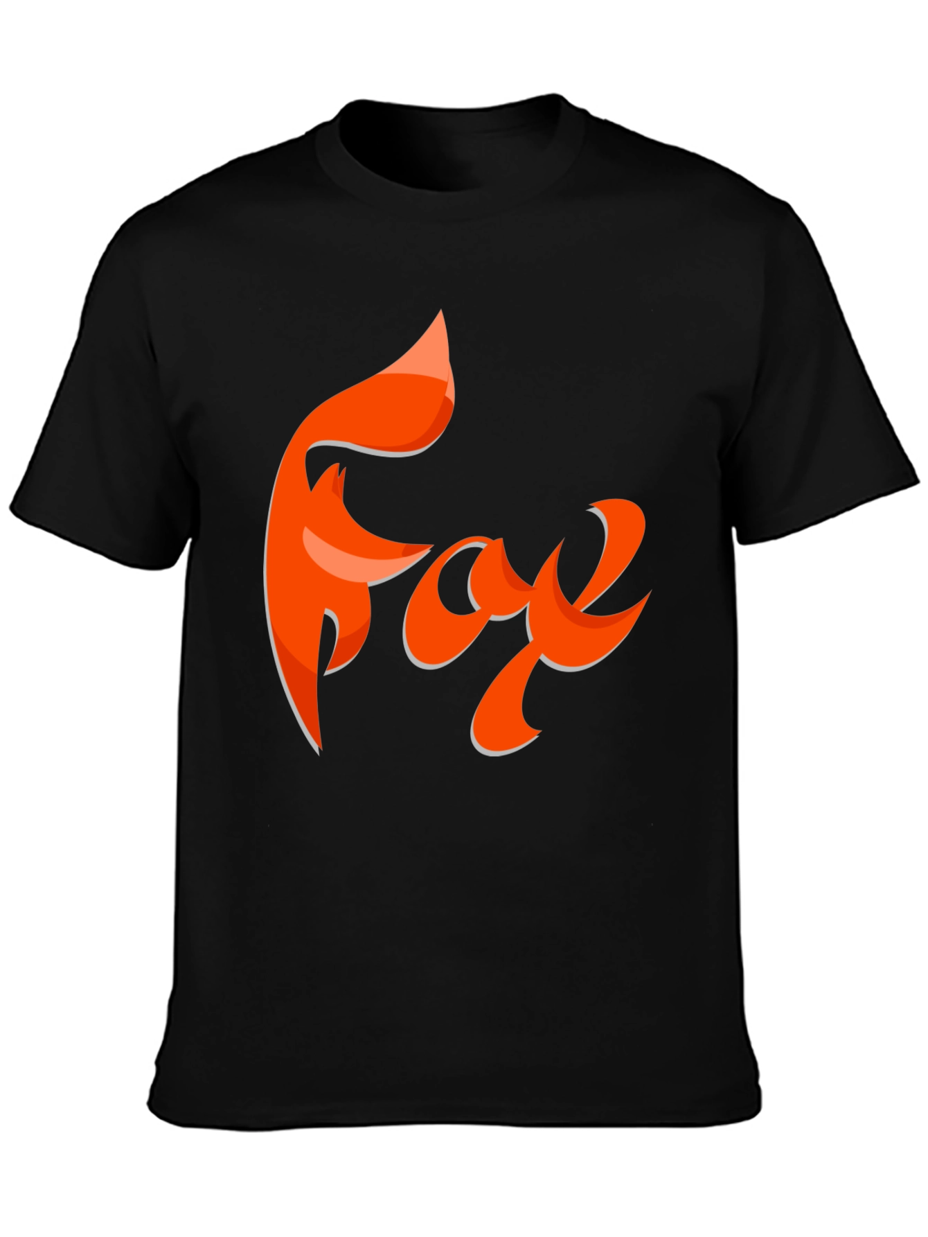 Fox Graphic T-Shirt - Black