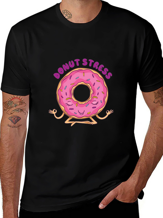 Donut Stress T-Shirt - Funny Yoga Relaxation Tee