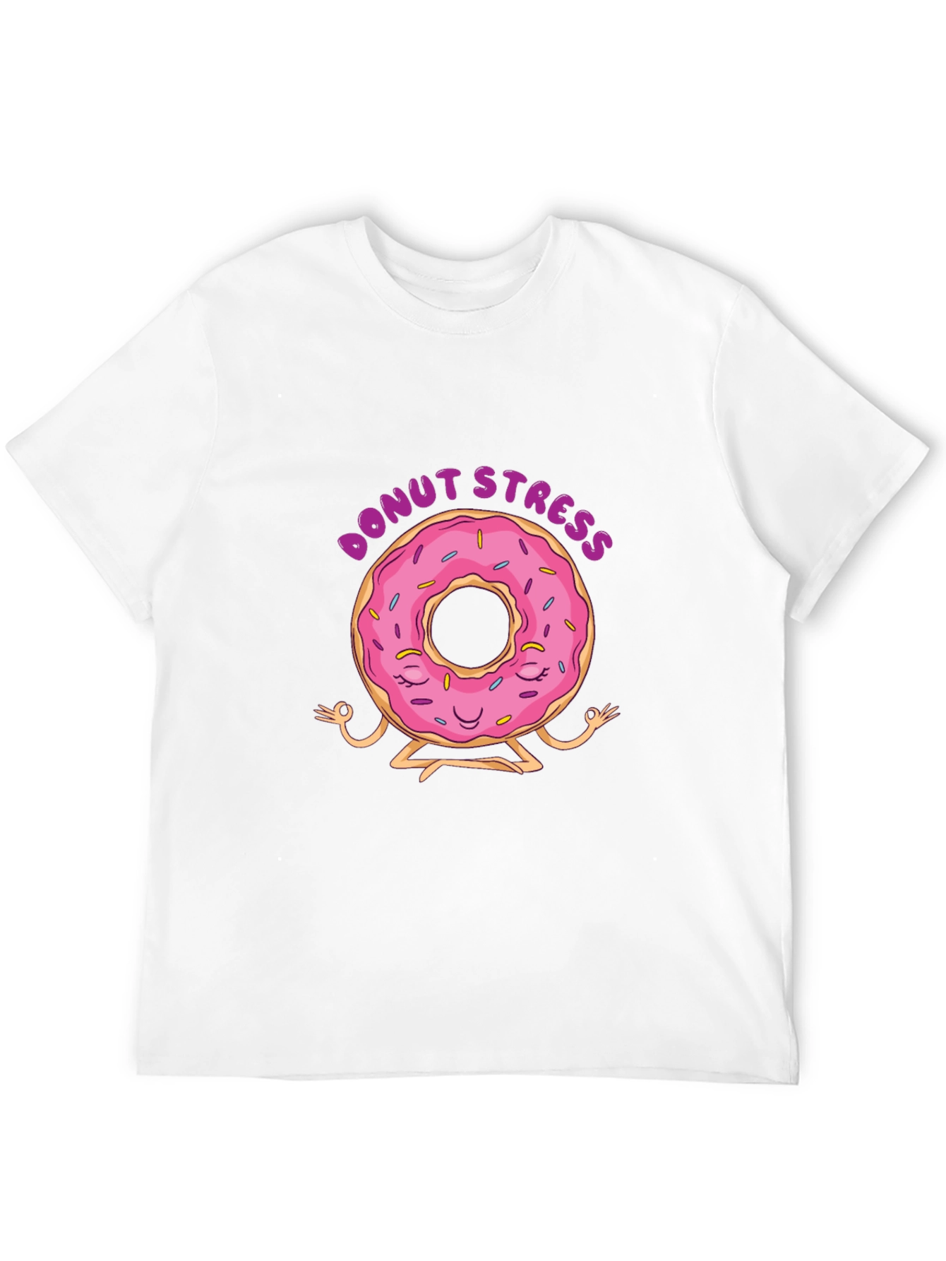Donut Stress T-Shirt - Funny Yoga Relaxation Tee