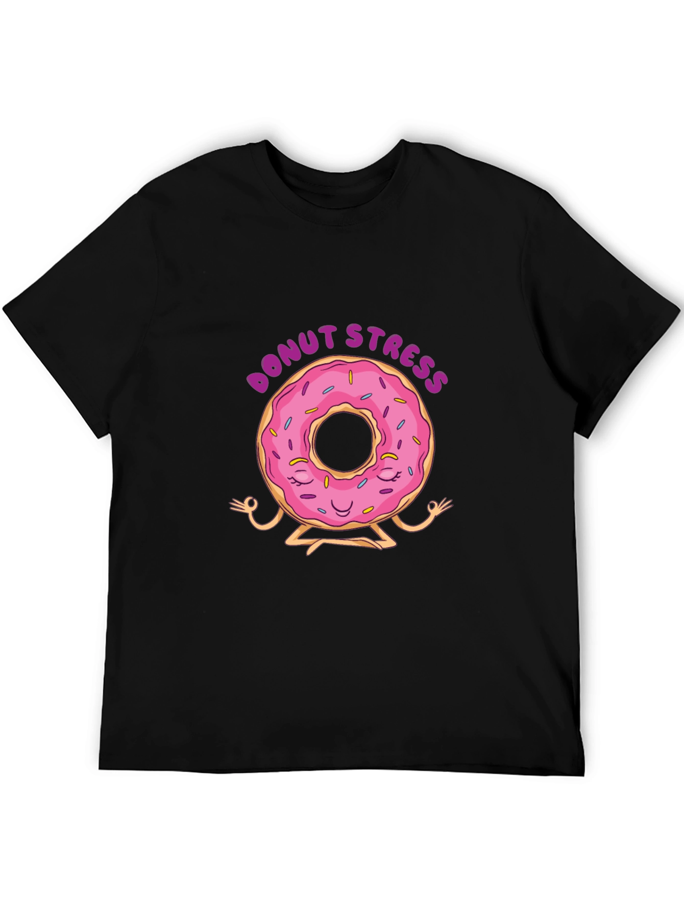 Donut Stress T-Shirt - Funny Yoga Relaxation Tee