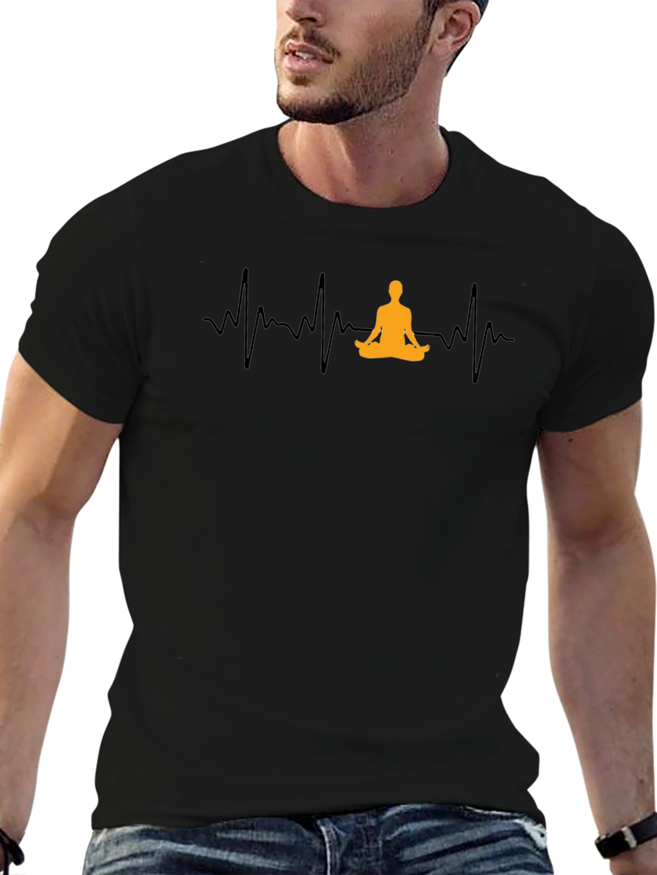 Zen Heartbeat T-Shirt - Meditate in Style