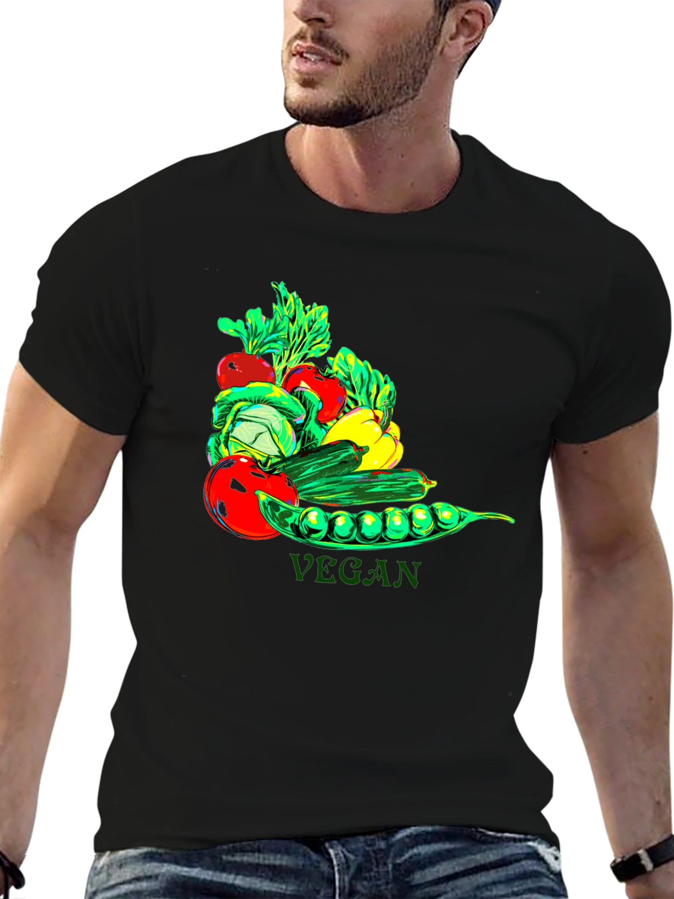 Vegan Graphic Tee - Stylish and Comfortable