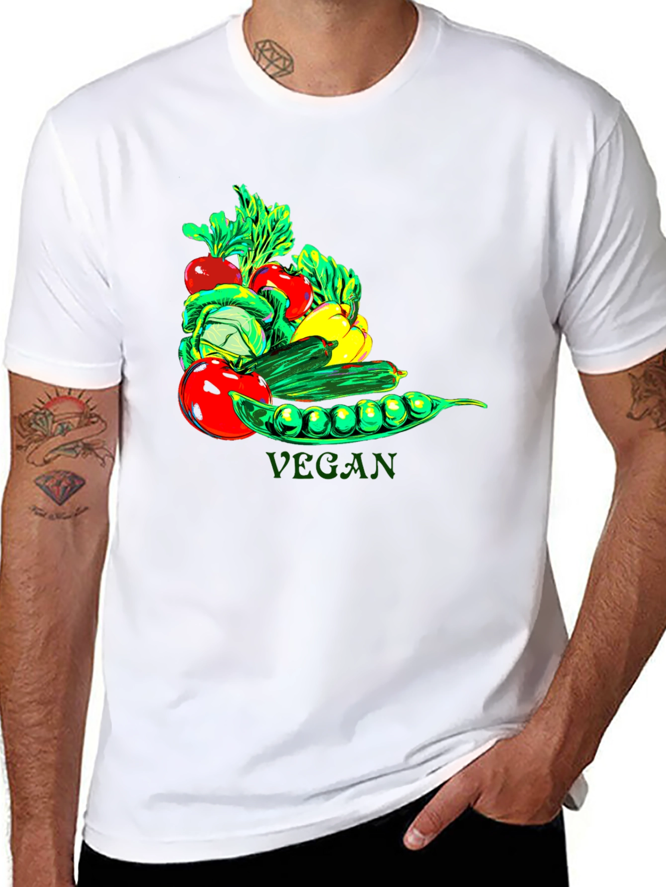 Vegan Graphic Tee - Stylish and Comfortable