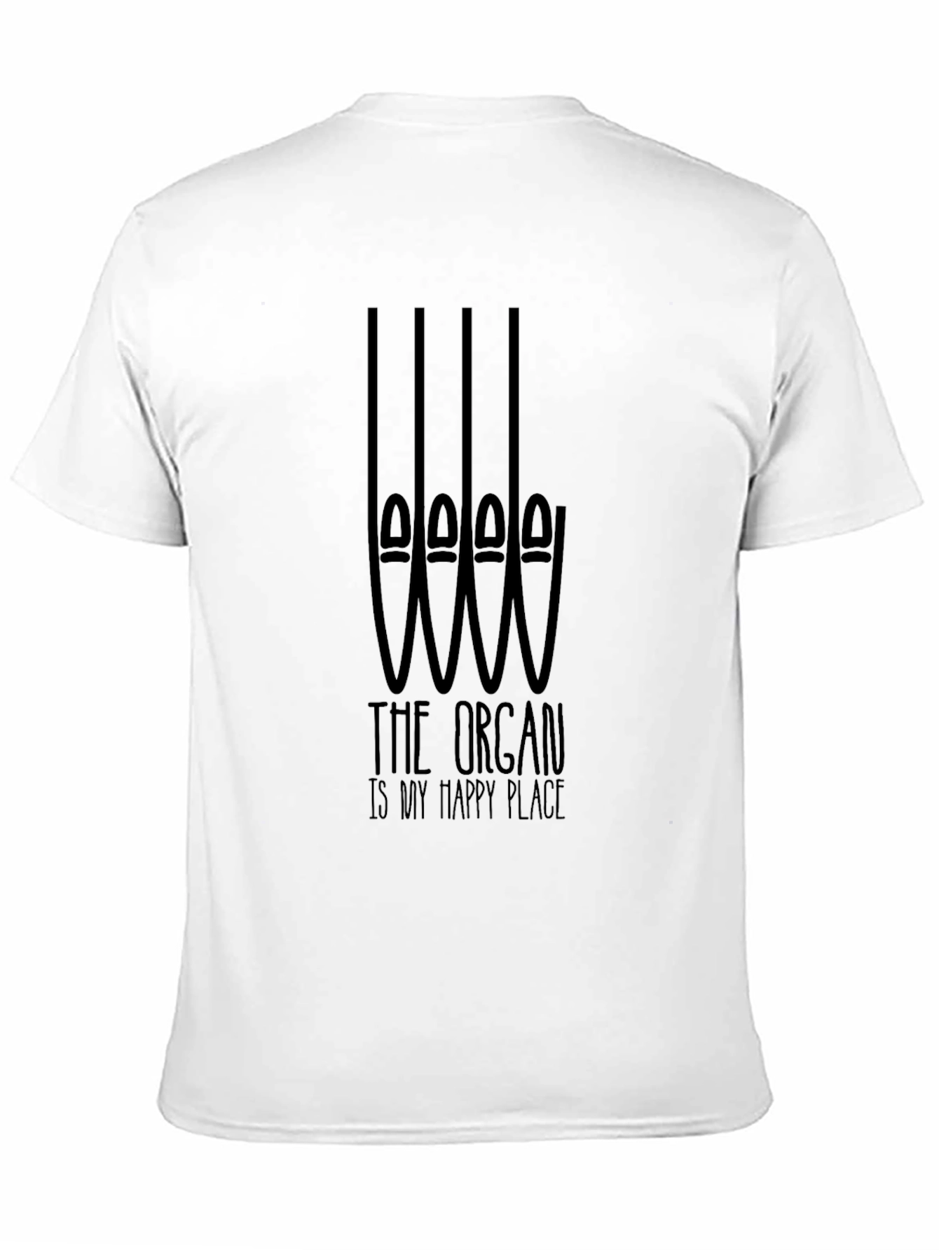 Organ Music Lover T-Shirt: Happy Place Tee