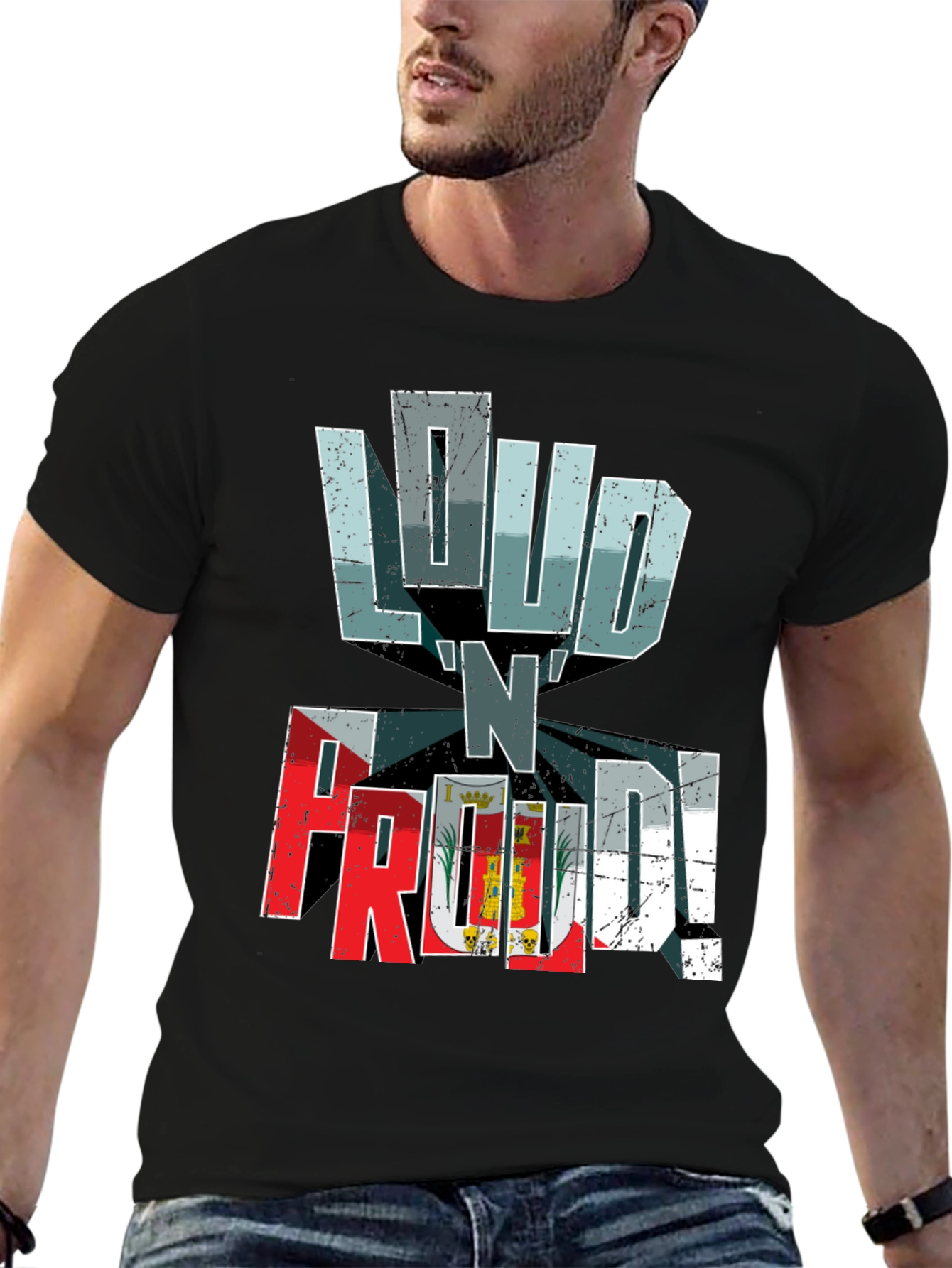 Loud N Proud Graphic Tee - Black