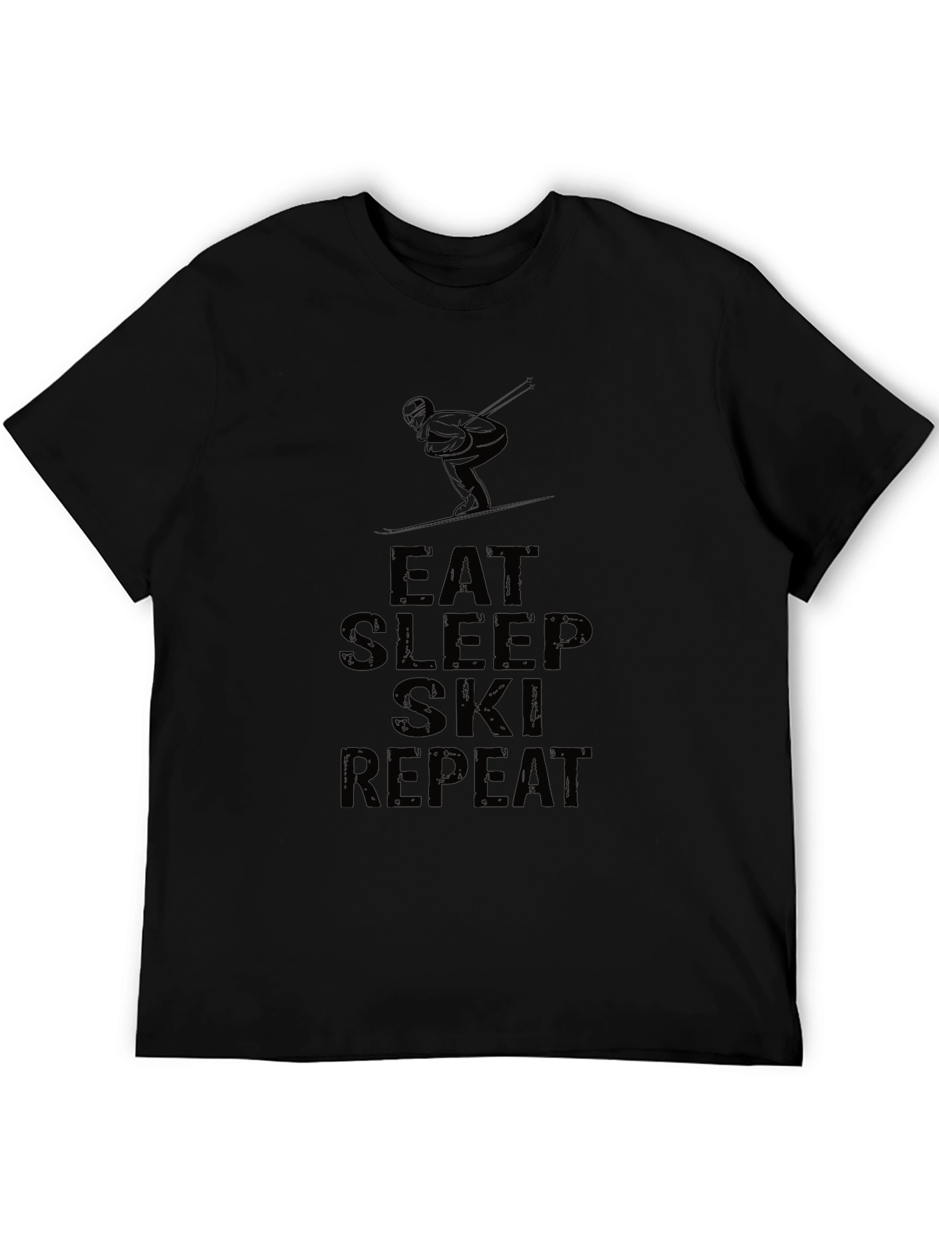 Eat Sleep Ski Repeat Graphic T-Shirt