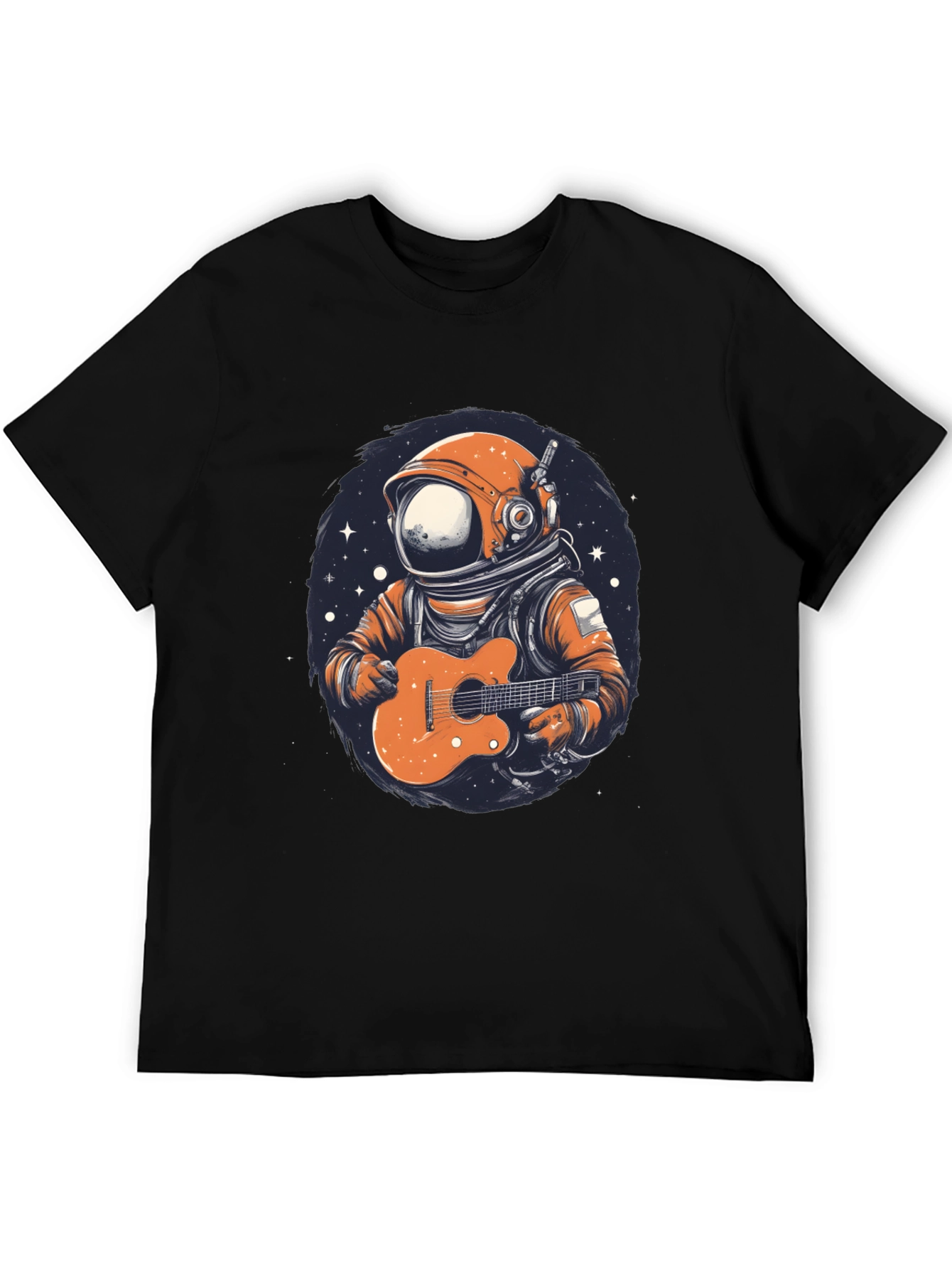 Astronaut Guitar Player Graphic T-Shirt