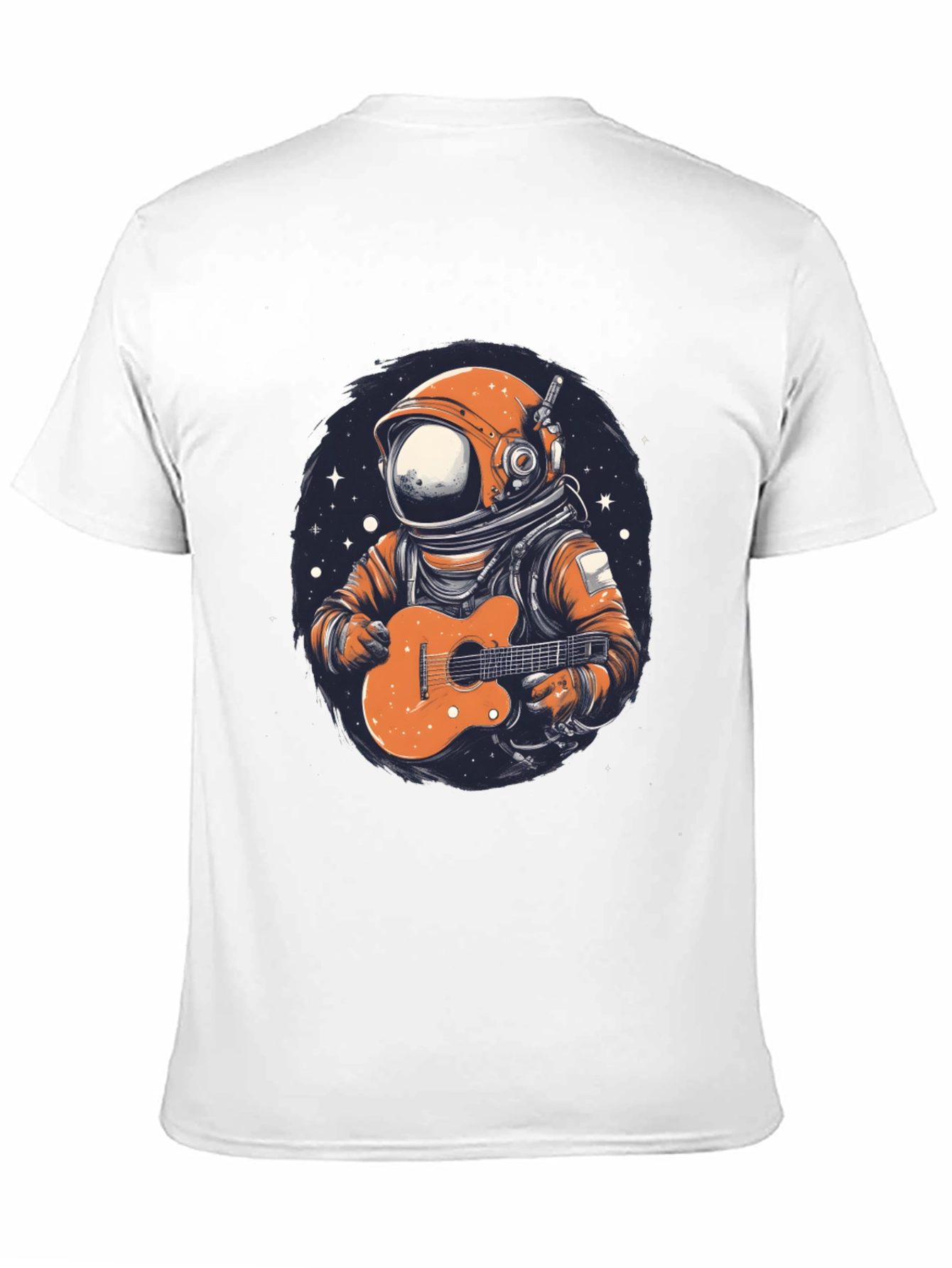 Astronaut Guitar Player Graphic T-Shirt