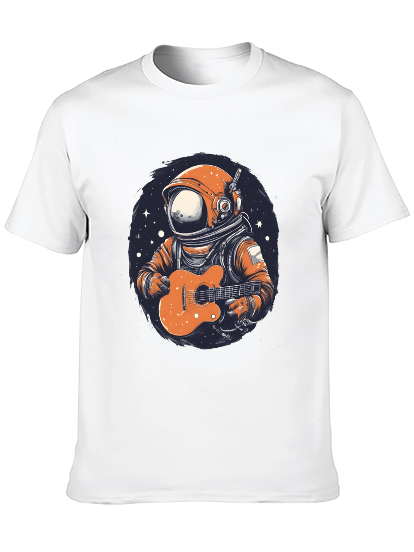 Astronaut Guitar Player Graphic T-Shirt