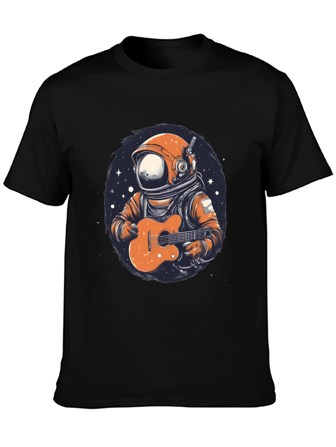 Astronaut Guitar Player Graphic T-Shirt