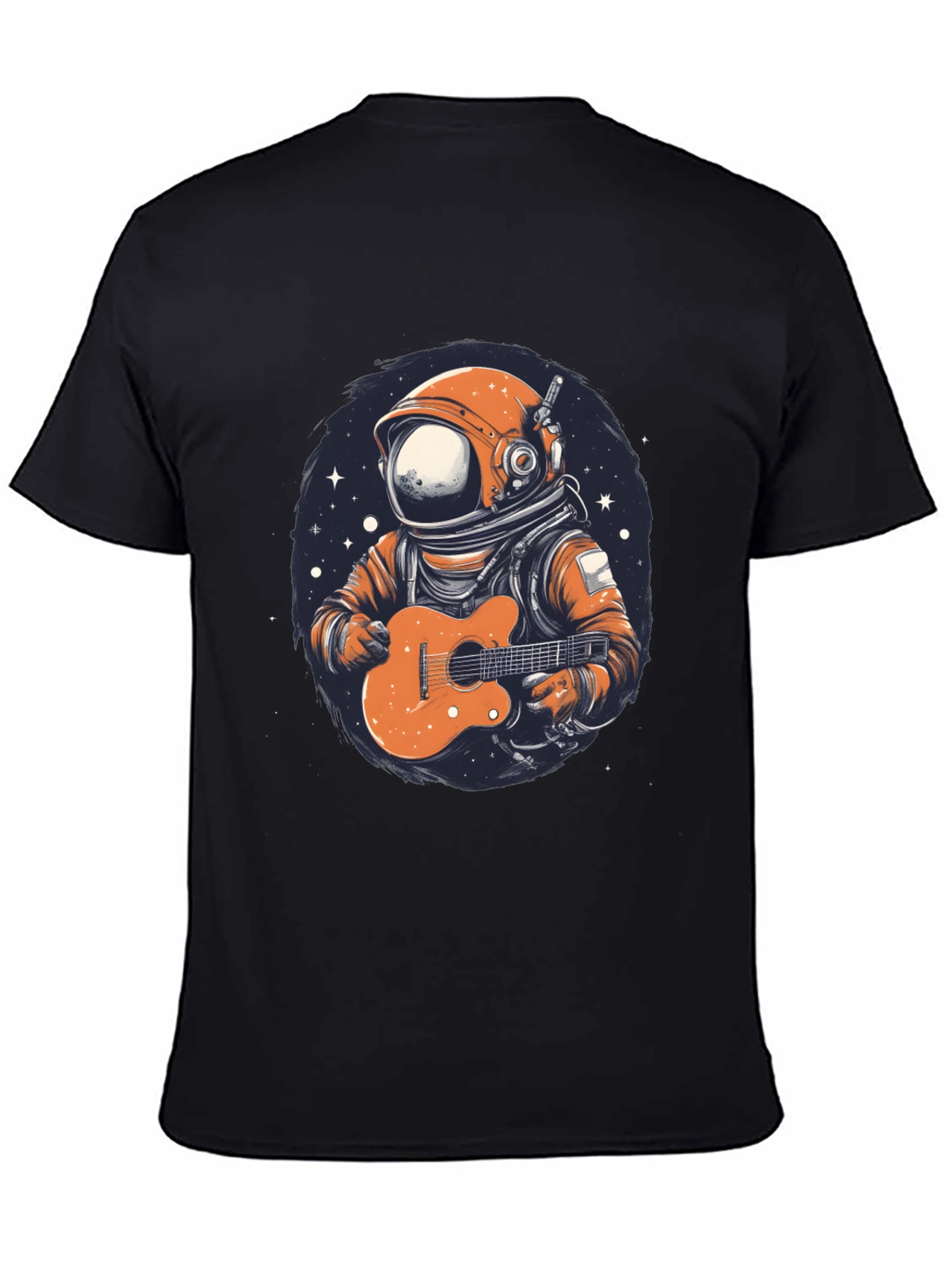 Astronaut Guitar Player Graphic T-Shirt