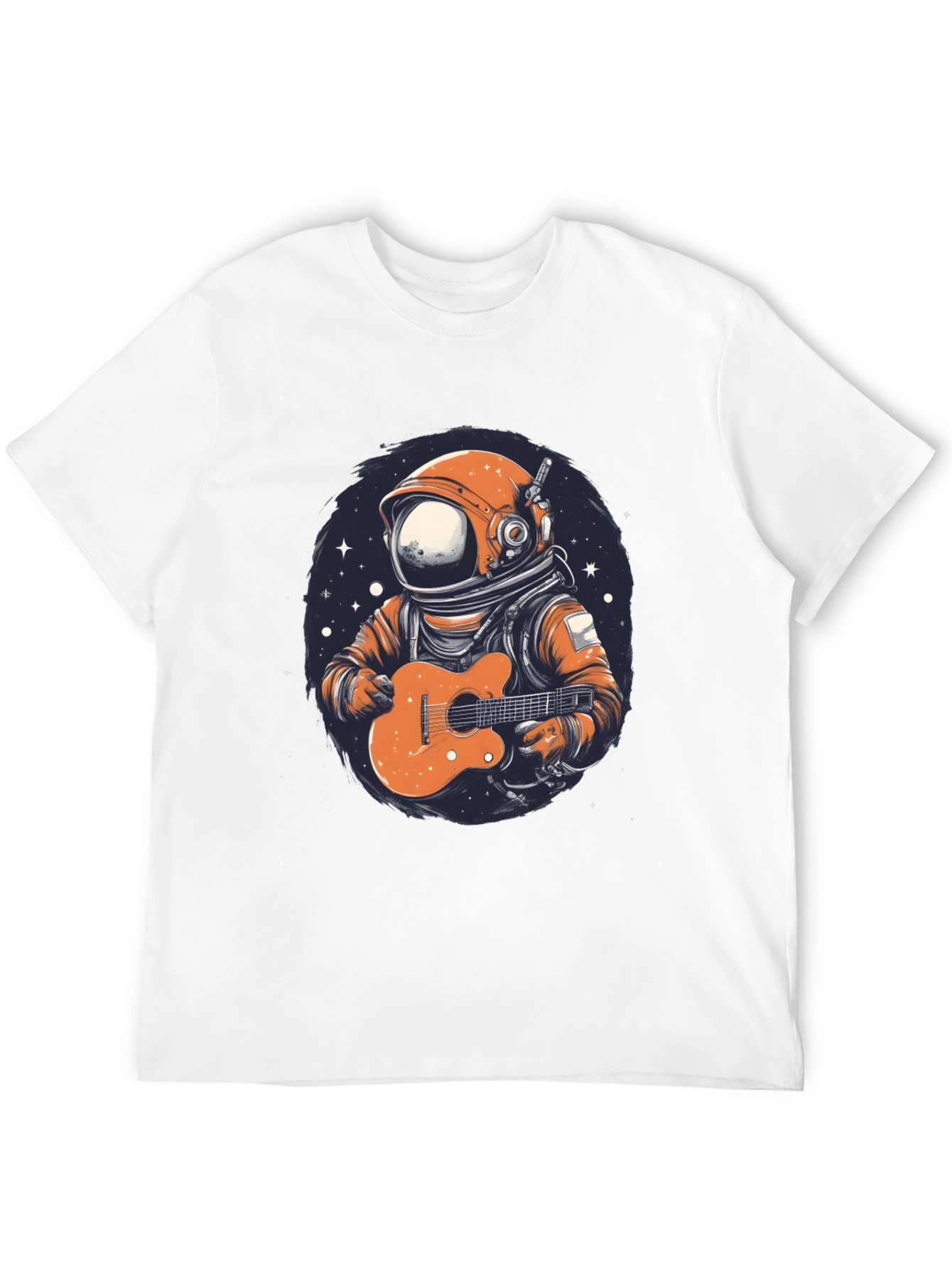 Astronaut Guitar Player Graphic T-Shirt