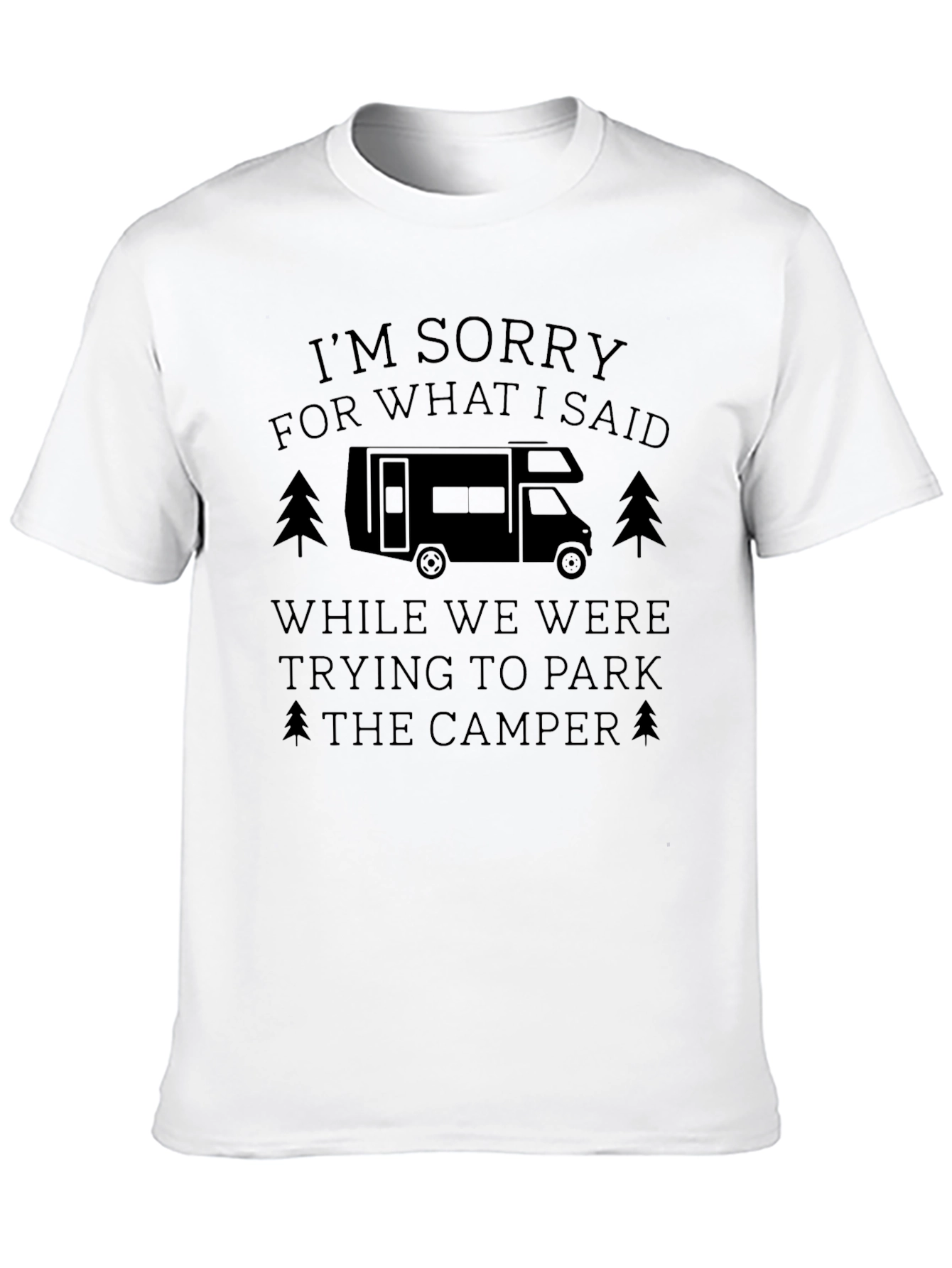 Camper Apology Graphic Tee - Black