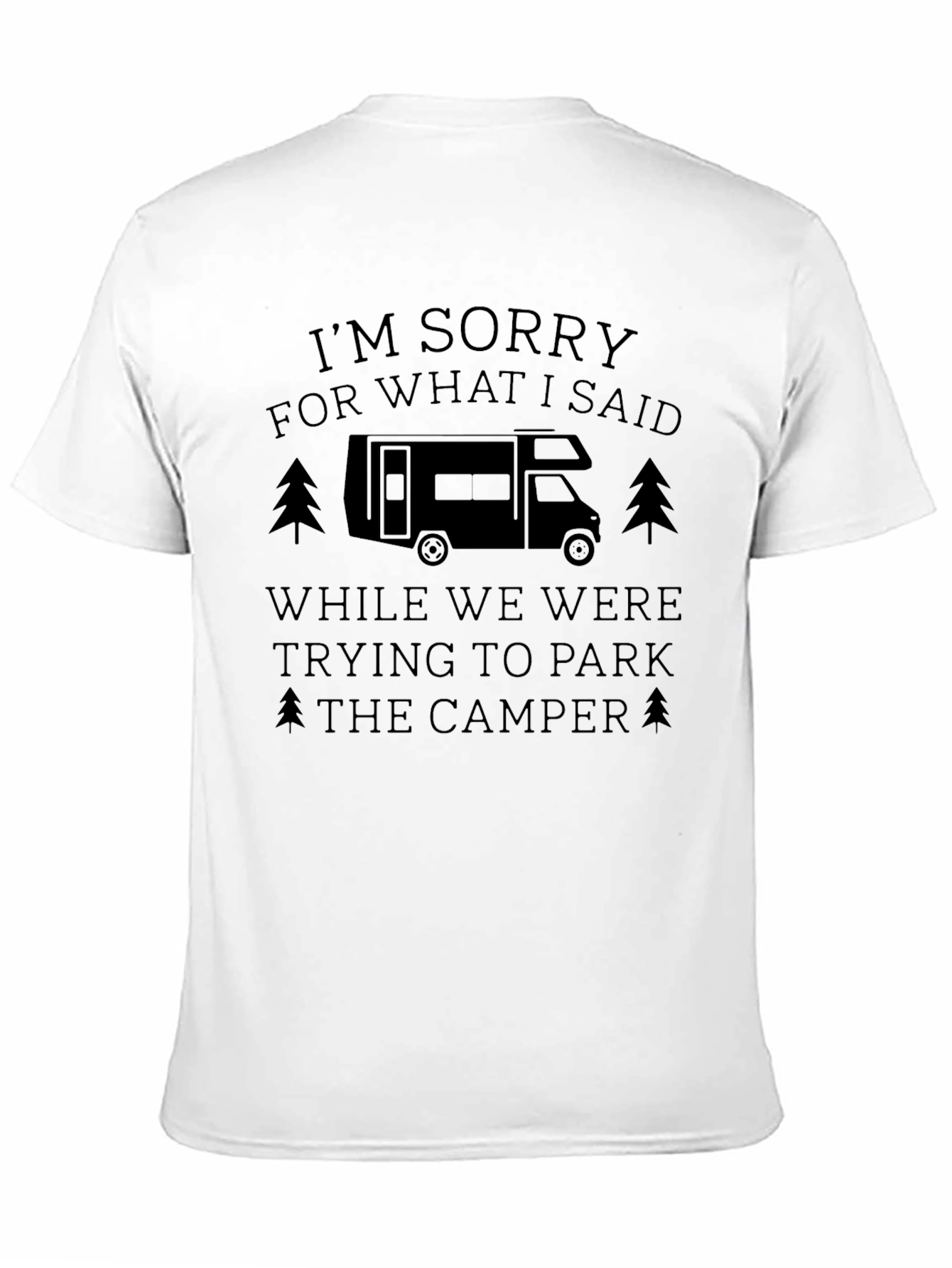 Camper Apology Graphic Tee - Black