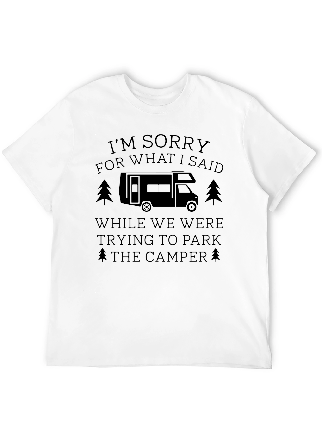 Camper Apology Graphic Tee - Black