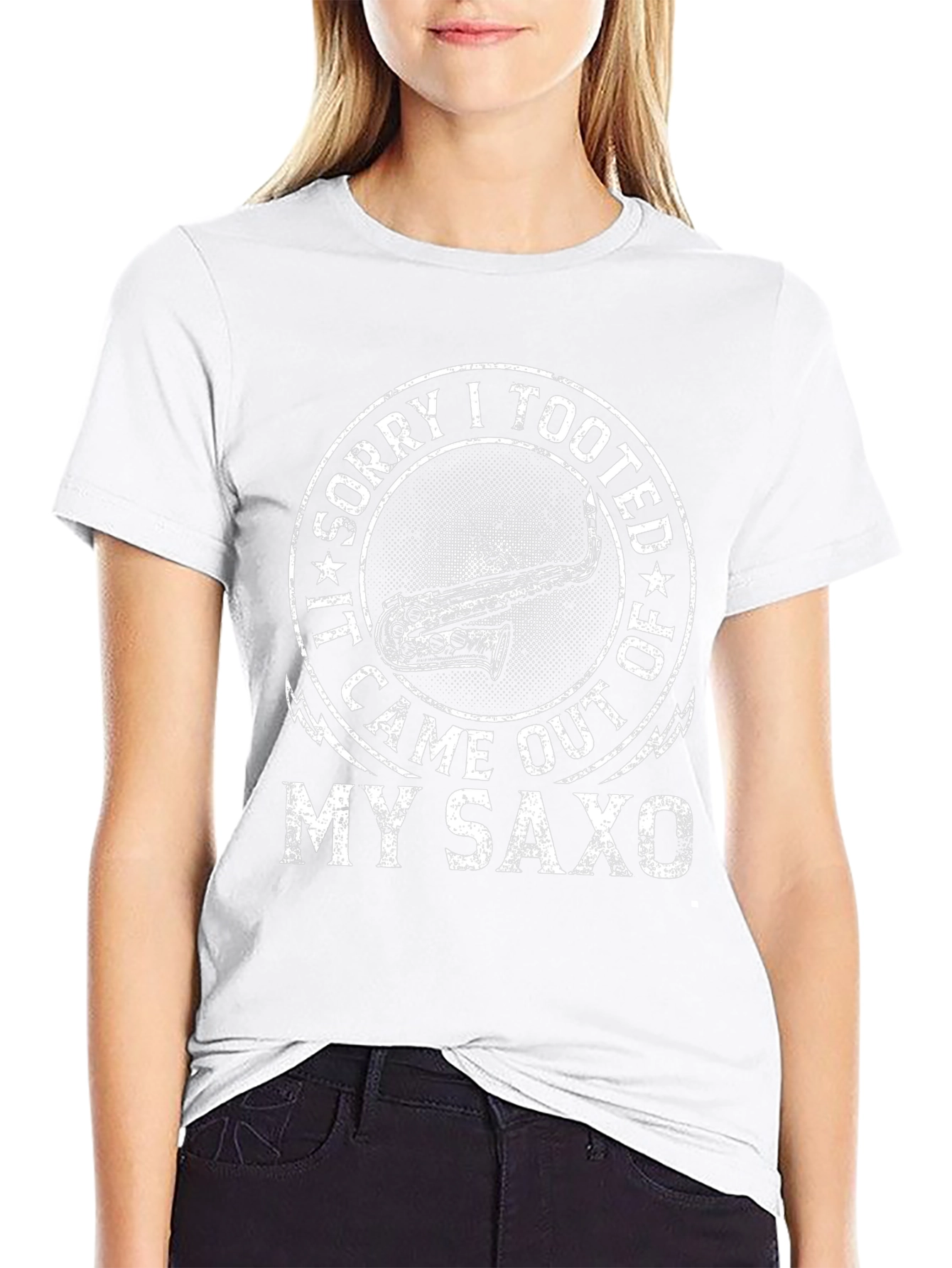 Saxophone T-Shirt: Sorry I Tooted