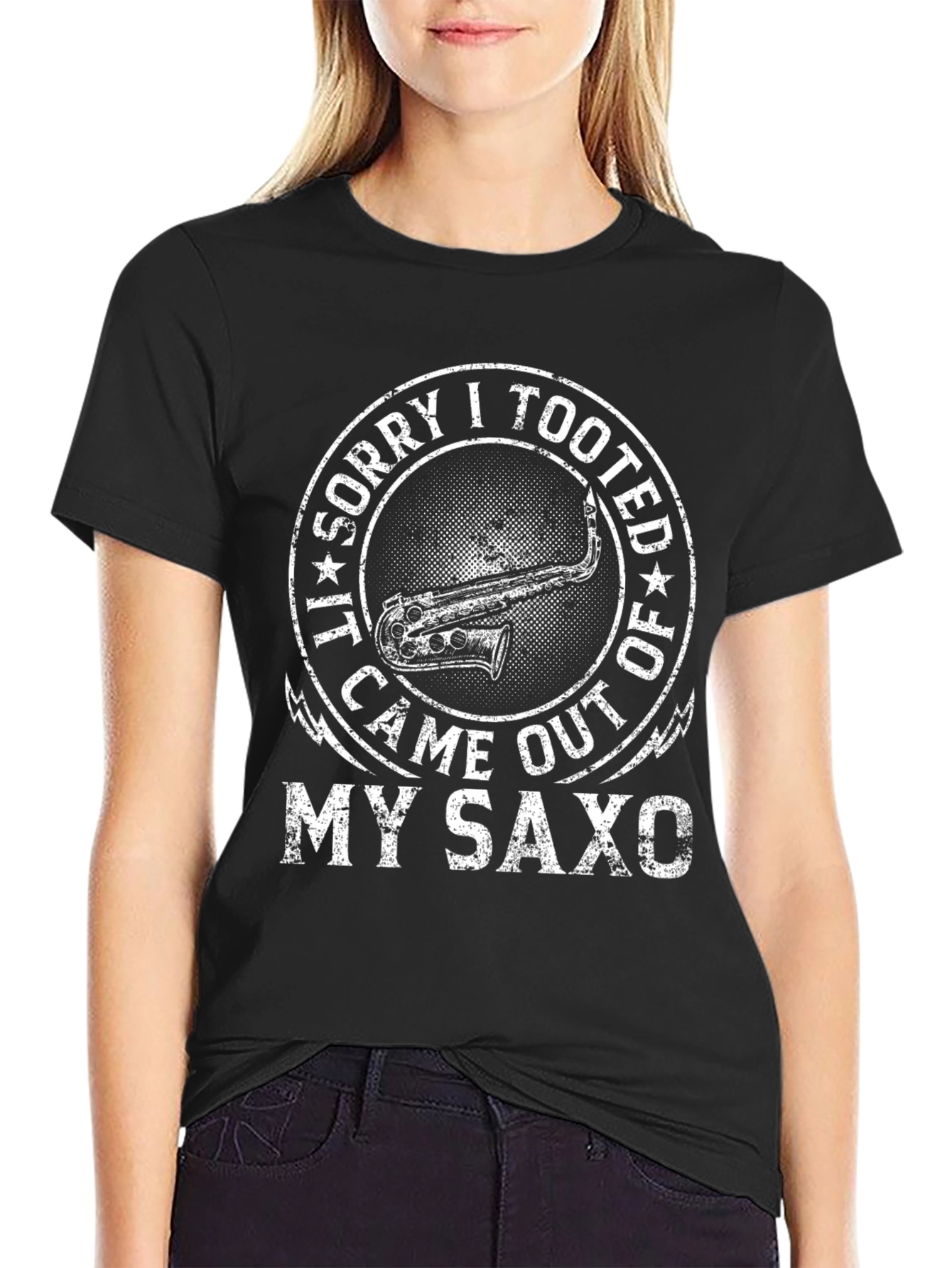 Saxophone T-Shirt: Sorry I Tooted