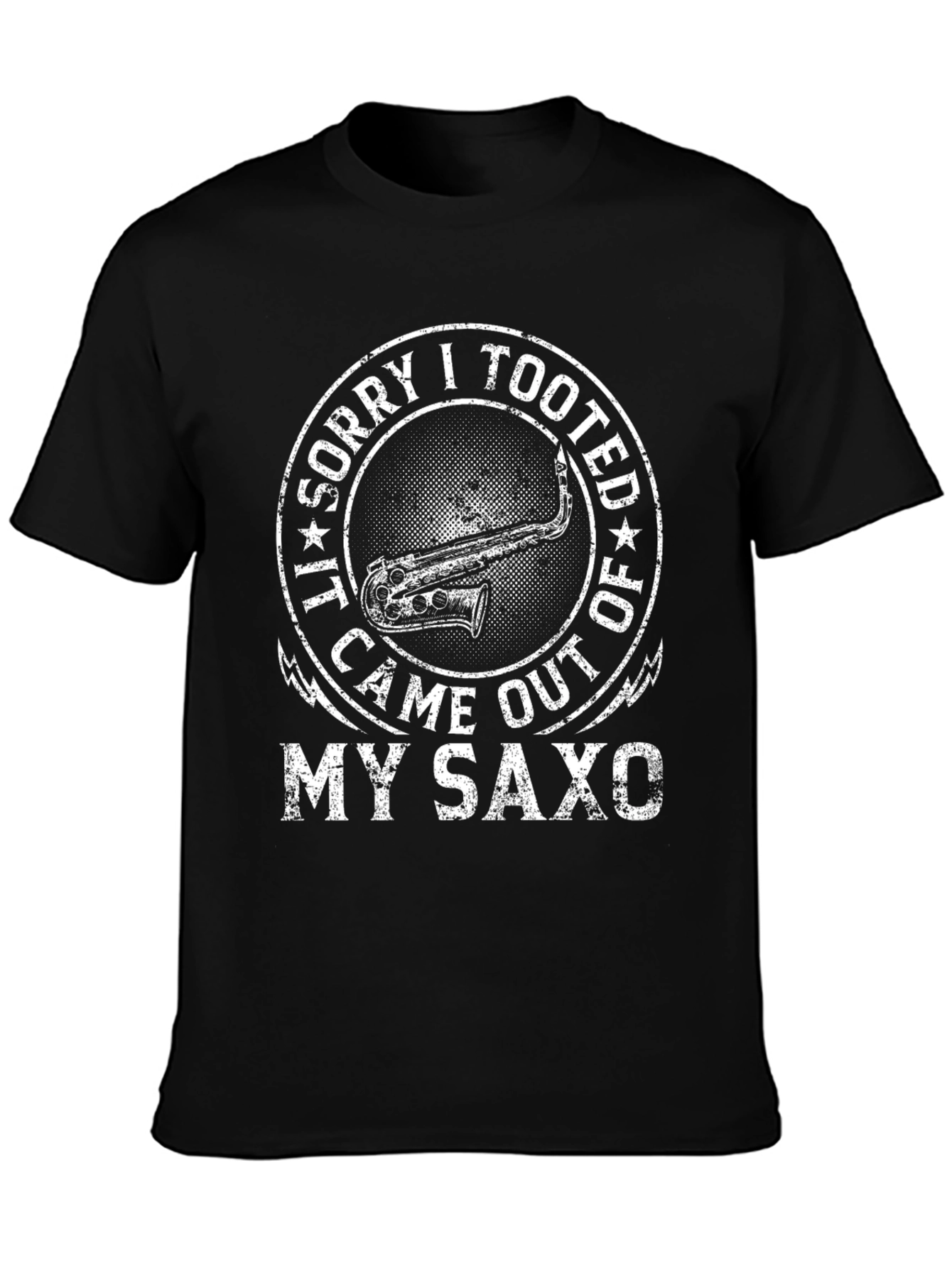 Saxophone T-Shirt: Sorry I Tooted
