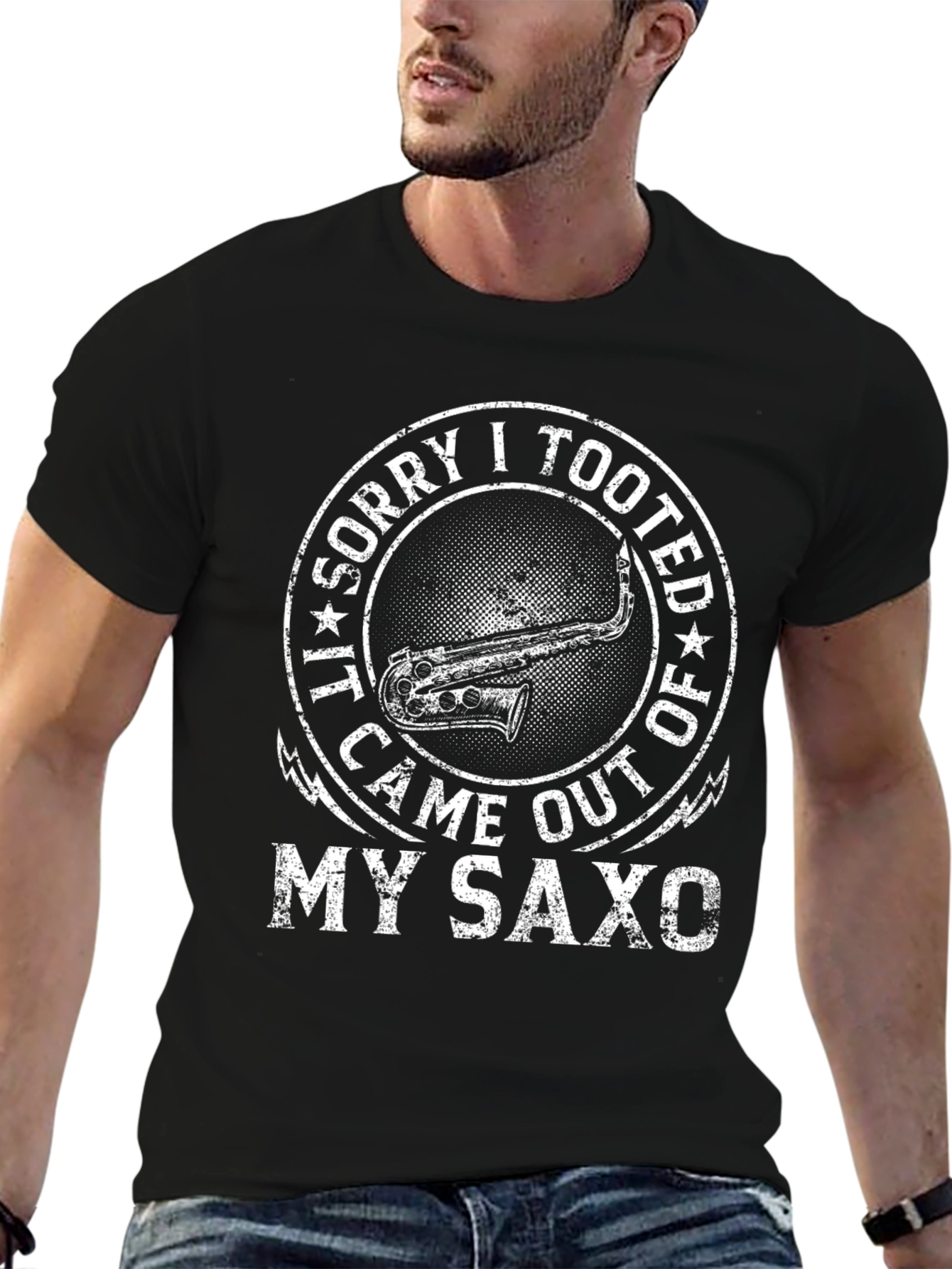 Saxophone T-Shirt: Sorry I Tooted