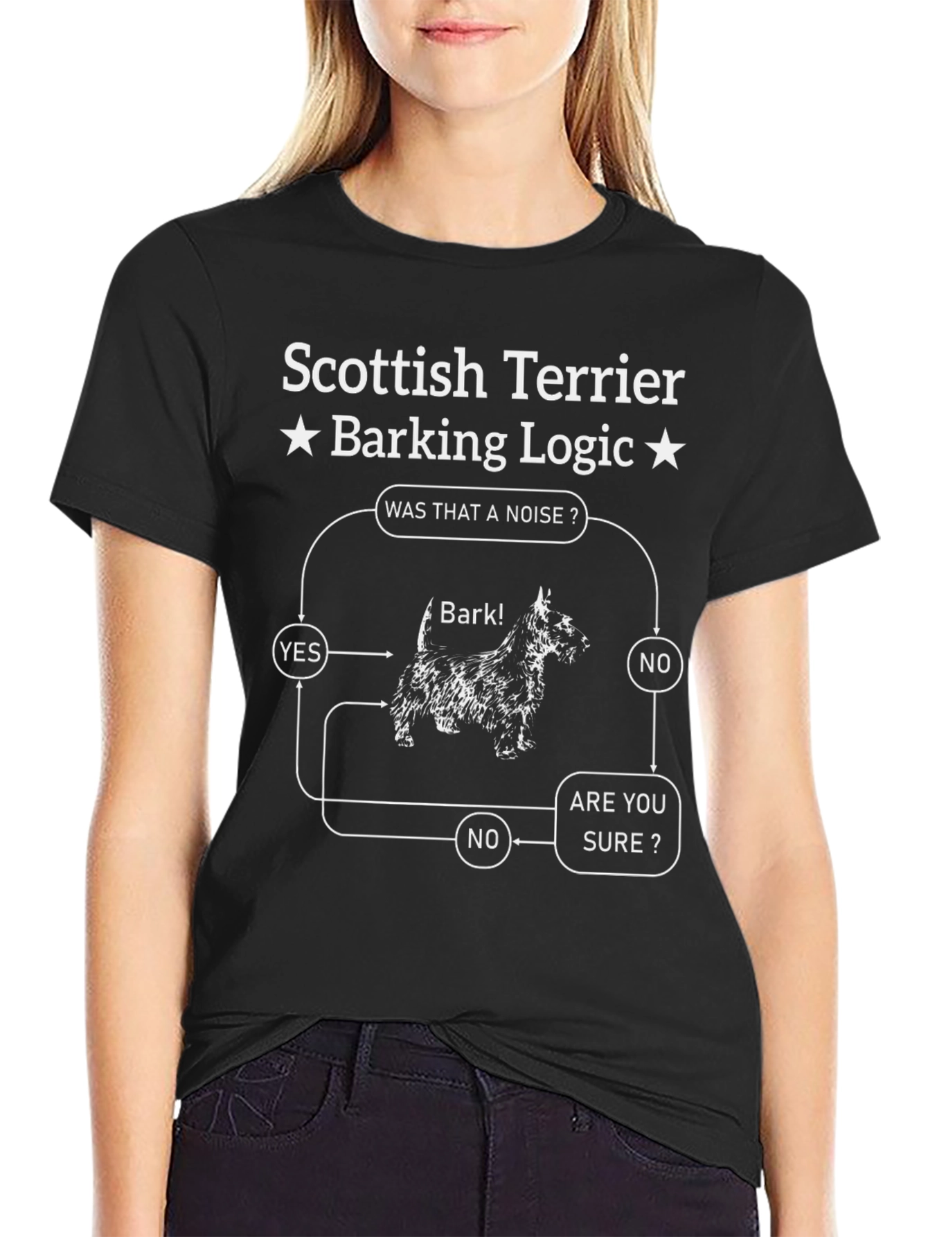 Scottish Terrier Barking Logic T-Shirt