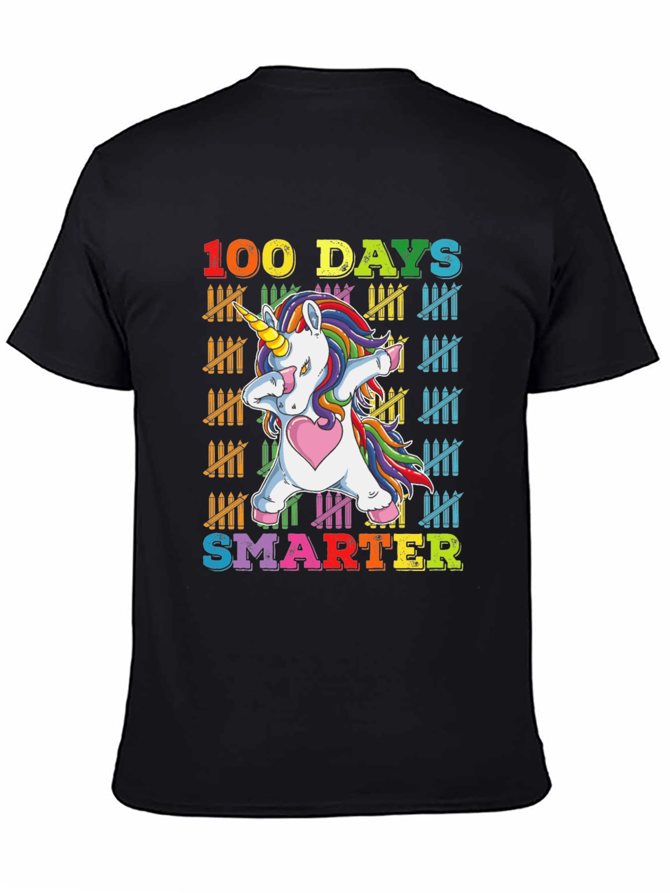100 Days Smarter Unicorn Dabbing T-Shirt